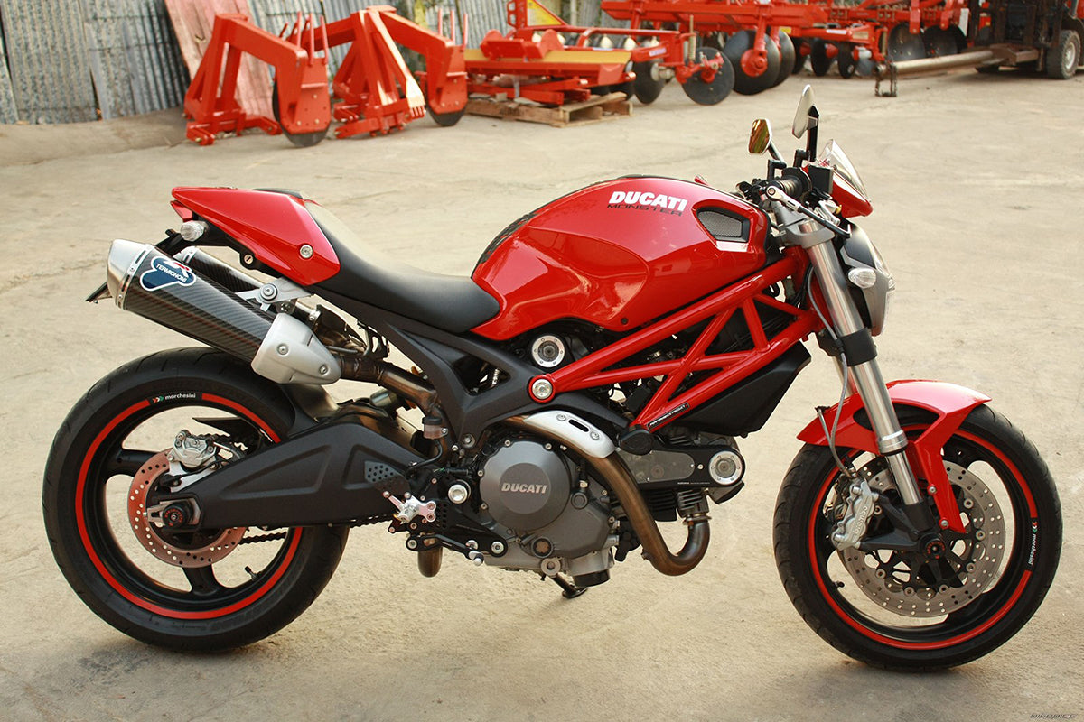 Amotopart Ducati All Years Monster 696/796/1100 S EVO Komplett rotes Verkleidungsset