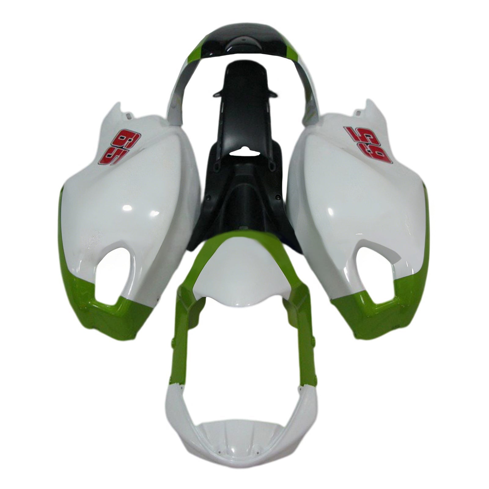 Amotopart All Years Ducati Monster 696 796 1100 S EVO Green&Red Fairing Kit