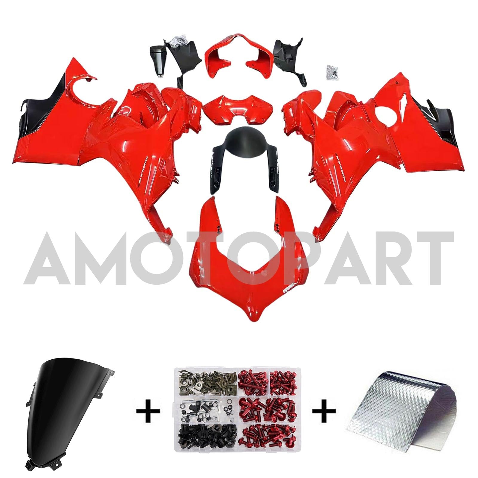 Amotopart Ducati 2018-2019 Panigale V4/V4S Style 8 Fairing Kit