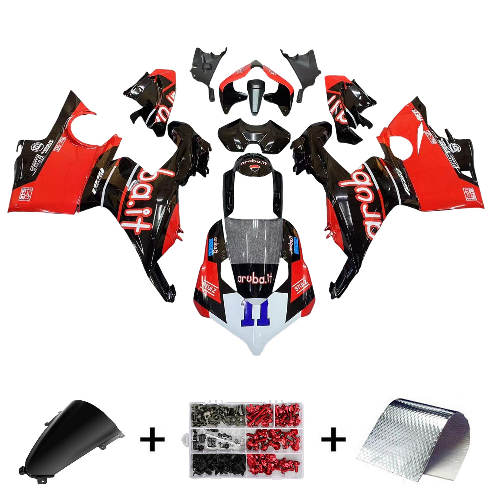 Amotopart Ducati 2018-2019 Panigale V4/V4S Style 2 Fairing Kit