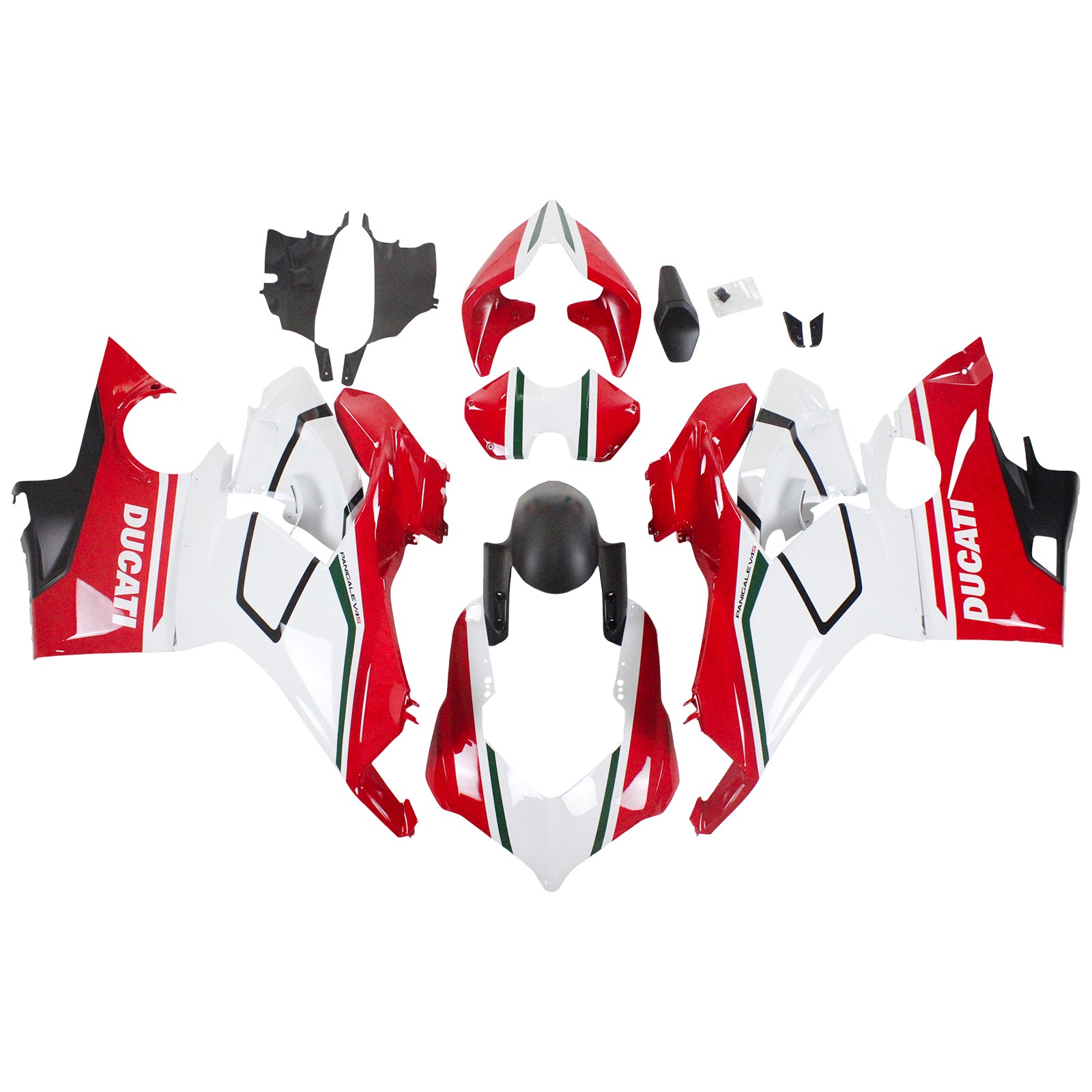 Amotopart Ducati 2018-2019 Panigale V4/V4S &amp; 2018-2020 Panigale V4SP Style 5 Verkleidungssatz