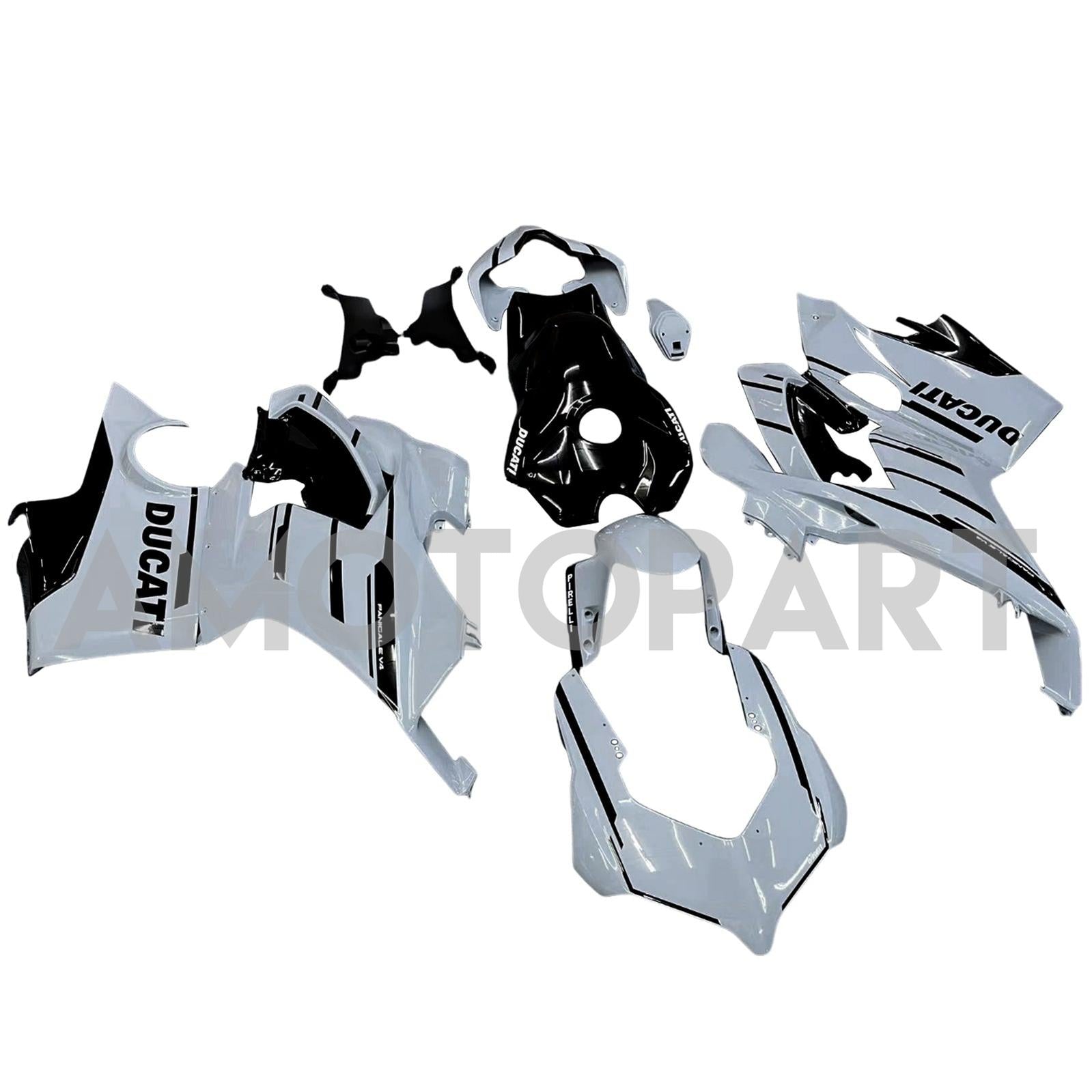 Amotopart Ducati 2018-2019 Panigale V4 V4S Light Gray Fairing Kit