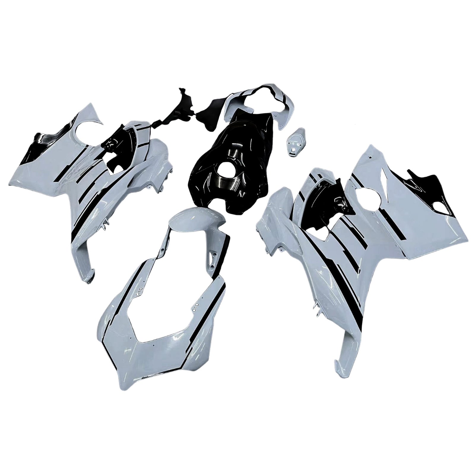 Amotopart Ducati 2018-2019 Kit di carenatura bianca Panigale V4 V4