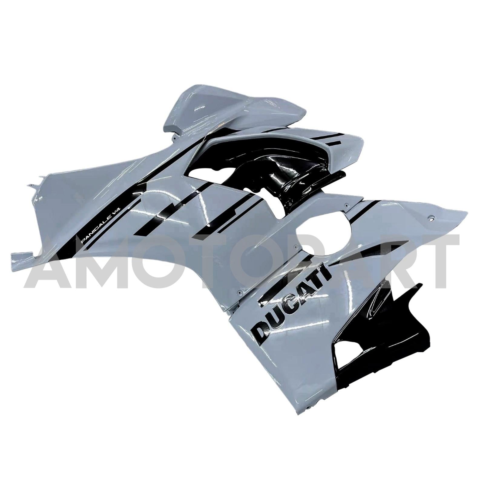 Amotopart Ducati 2018-2019 Panigale V4 V4S Light Gray Fairing Kit