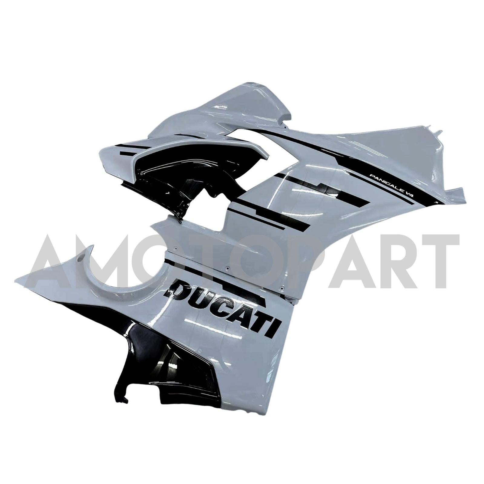 Amotopart Ducati 2018-2019 Panigale V4 V4S Light Gray Fairing Kit