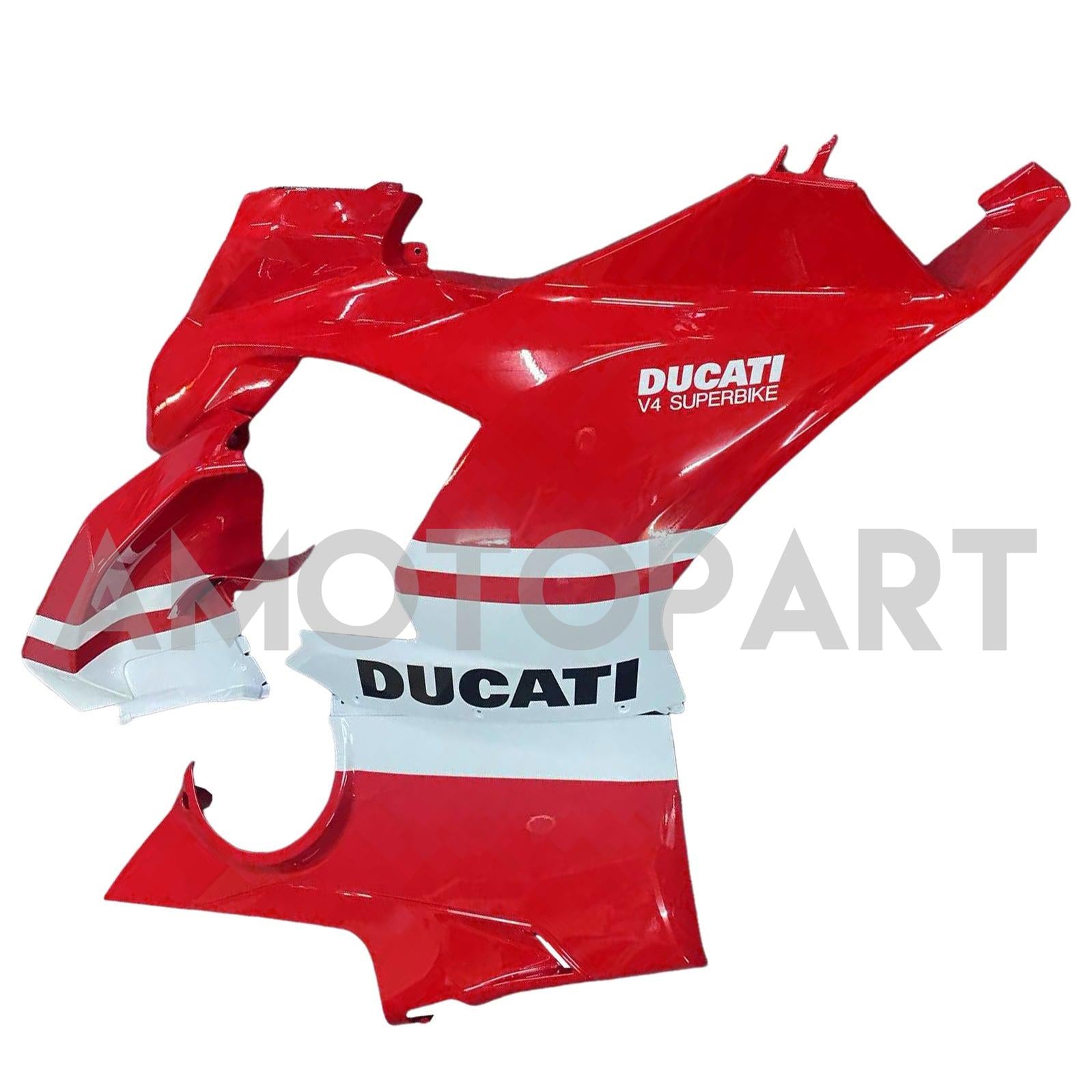 Amotopart Ducati 2018-2019 Panigale V4 V4S Red White Fairing Kit