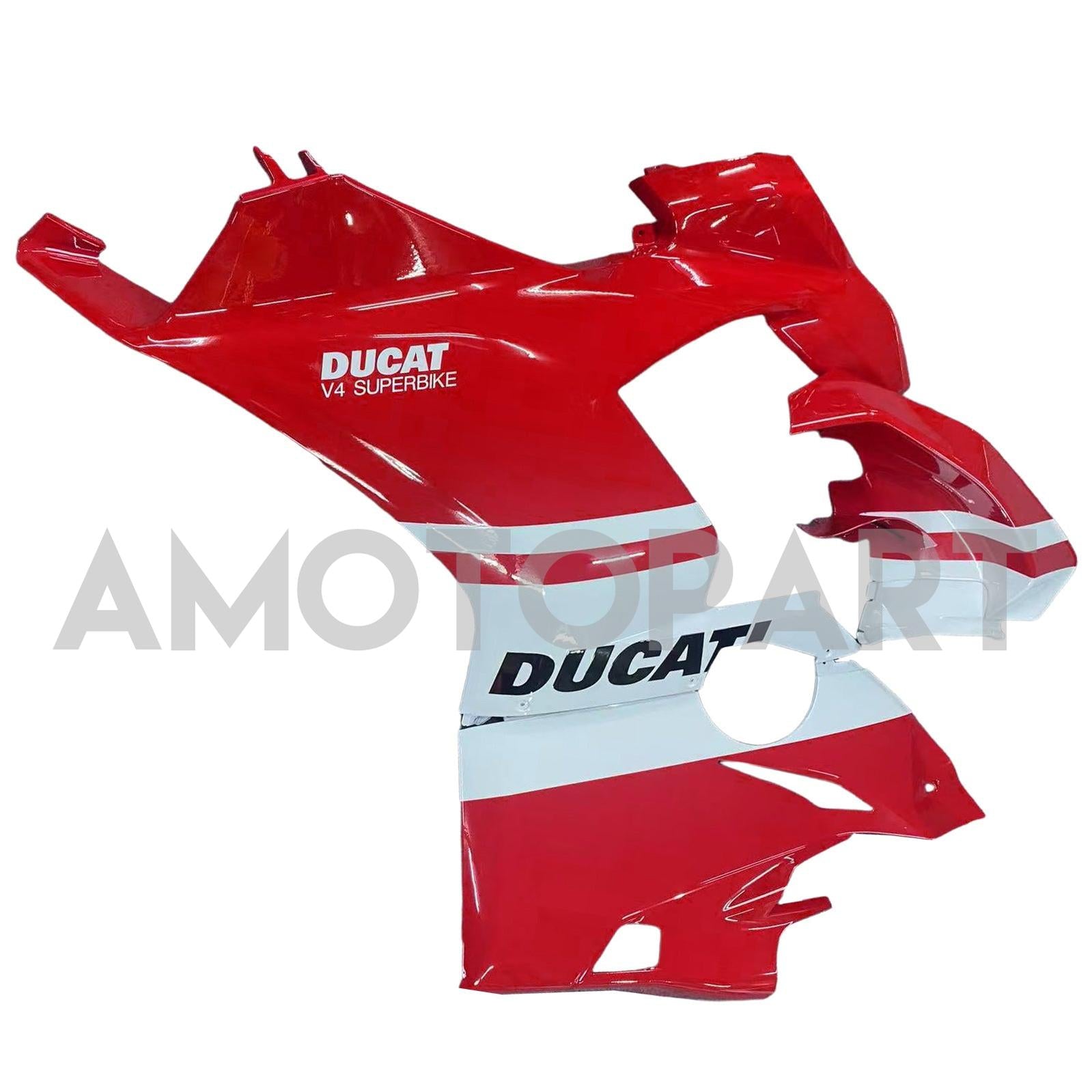 Amotopart Ducati 2018-2019 Panigale V4 V4S Red White Fairing Kit