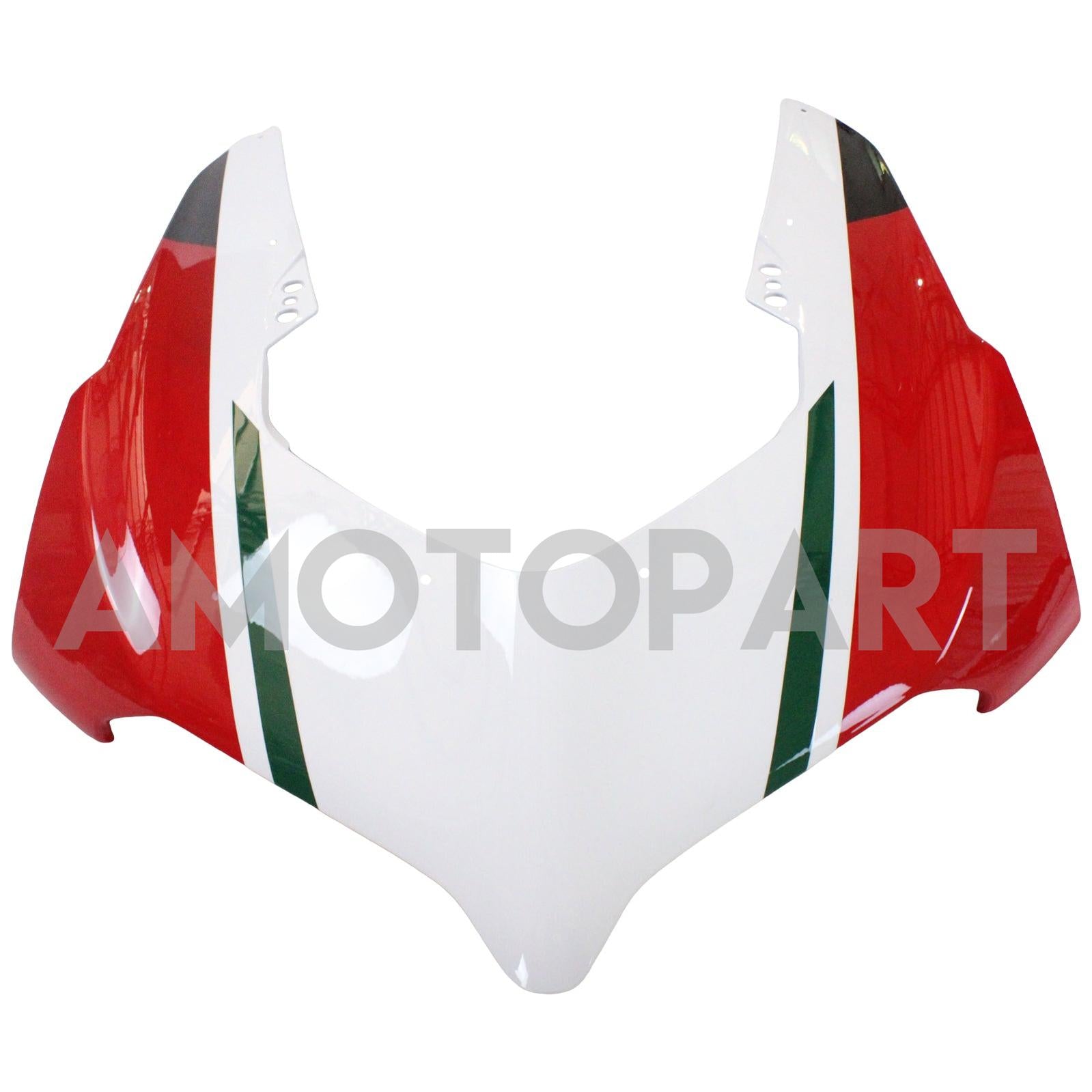 Amotopart Ducati 20-21 Panigale V4 V4S White Red Fairing Kit