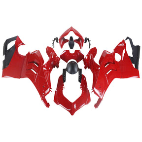 Amotopart Ducati Panigale 20-21 V4/V4S & 21-22 V4SP & 19-22 V4R Red with White Logo Fairing Kit