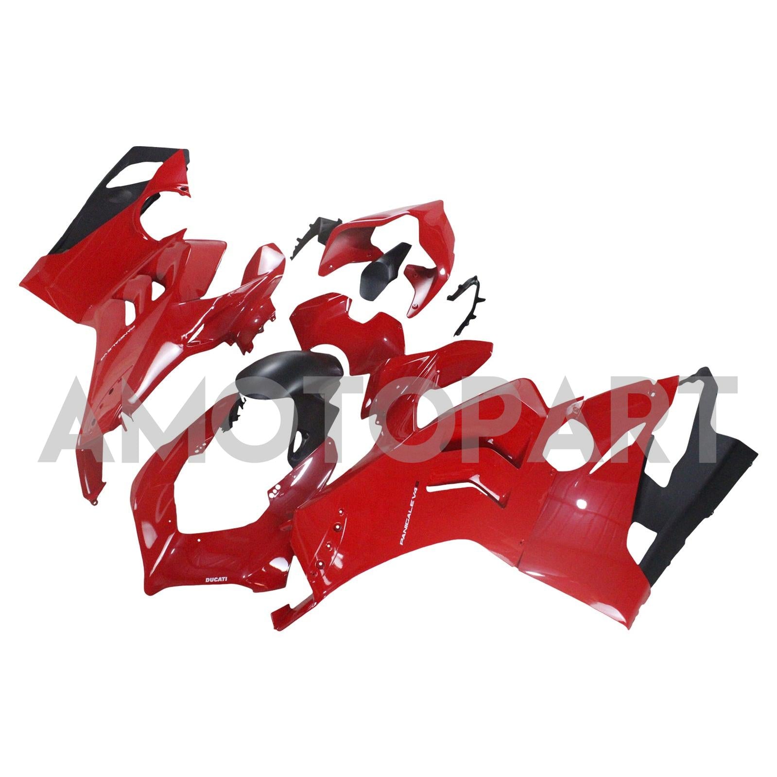 Amotopart Ducati 20-21 Panigale V4 V4S Rot mit weißem Logoverkaufskit