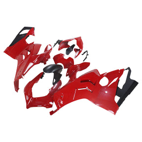 Amotopart Ducati Panigale 20-21 V4/V4S &amp; 21-22 V4SP &amp; 19-22 V4R Rot mit weißem Logo Verkleidungssatz
