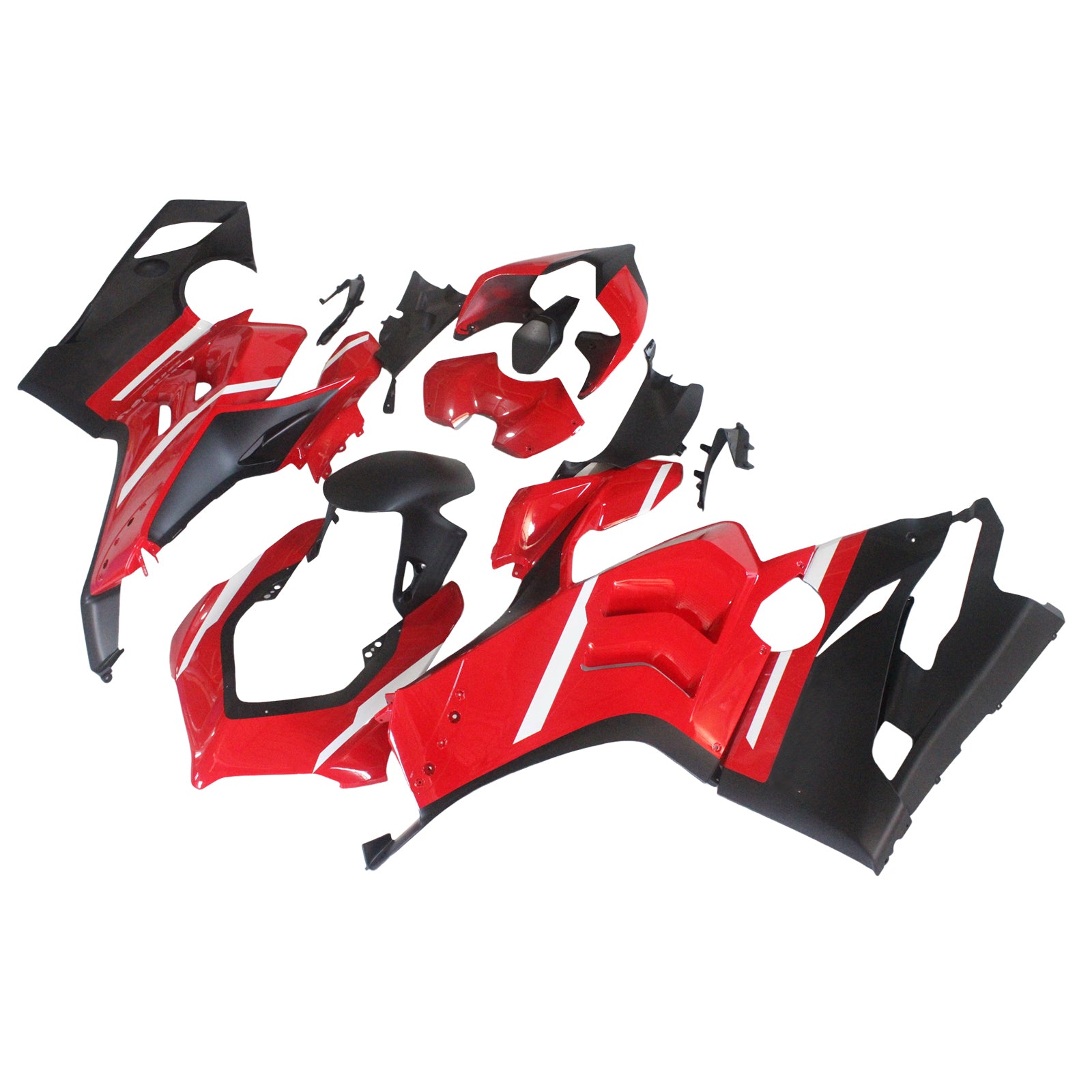 AMOTOPART DUCATI 20-21 PANIGALE V4 V4S White with Red Fairing Kit