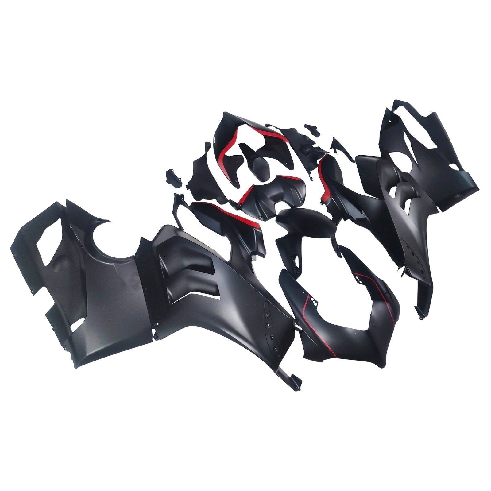 Amotopart Ducati 20-21 Panigale V4 V4S Black Sliver Fairing Kit