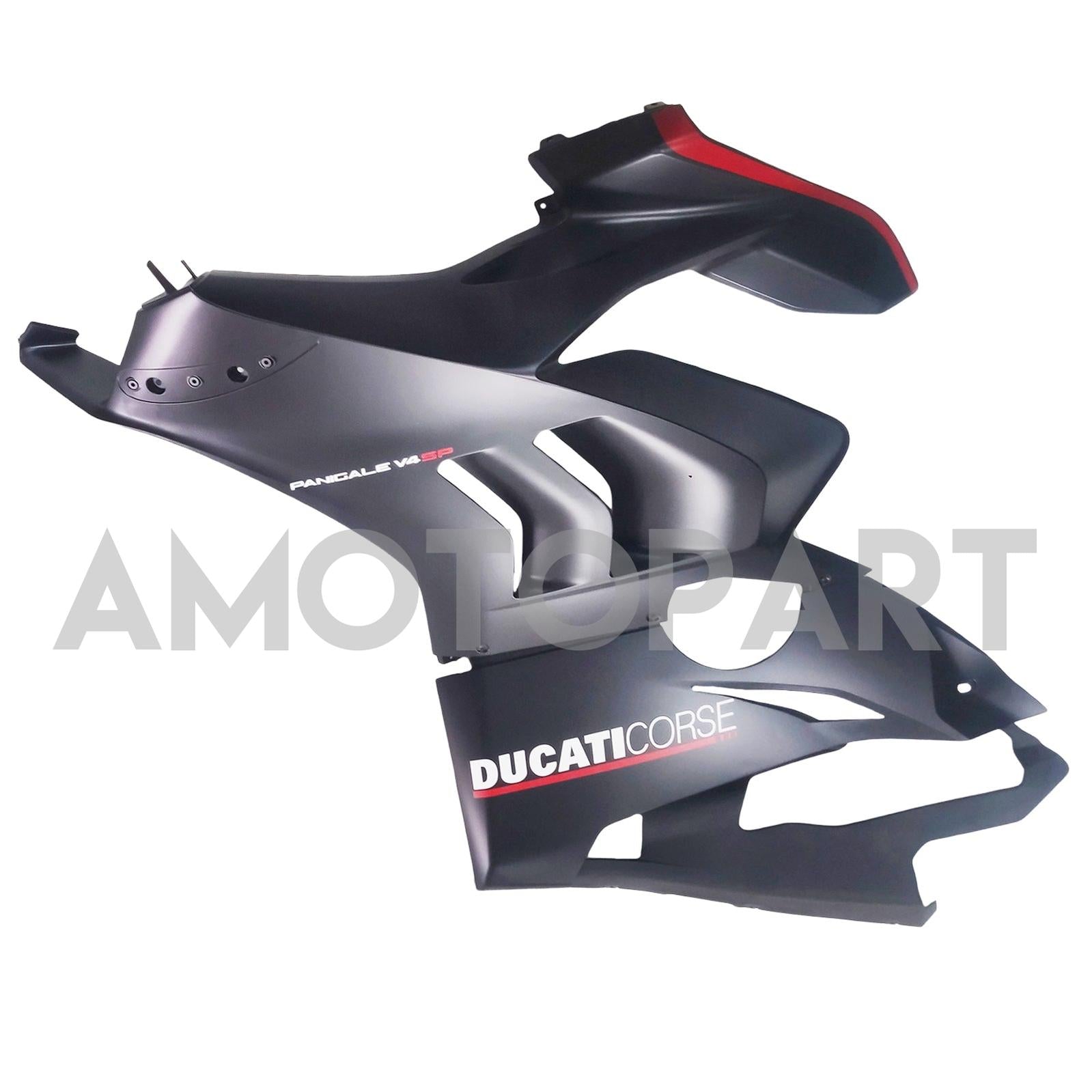 Amotopart Ducati 20-21 Panigale V4 V4S Black Sliver Fairing Kit