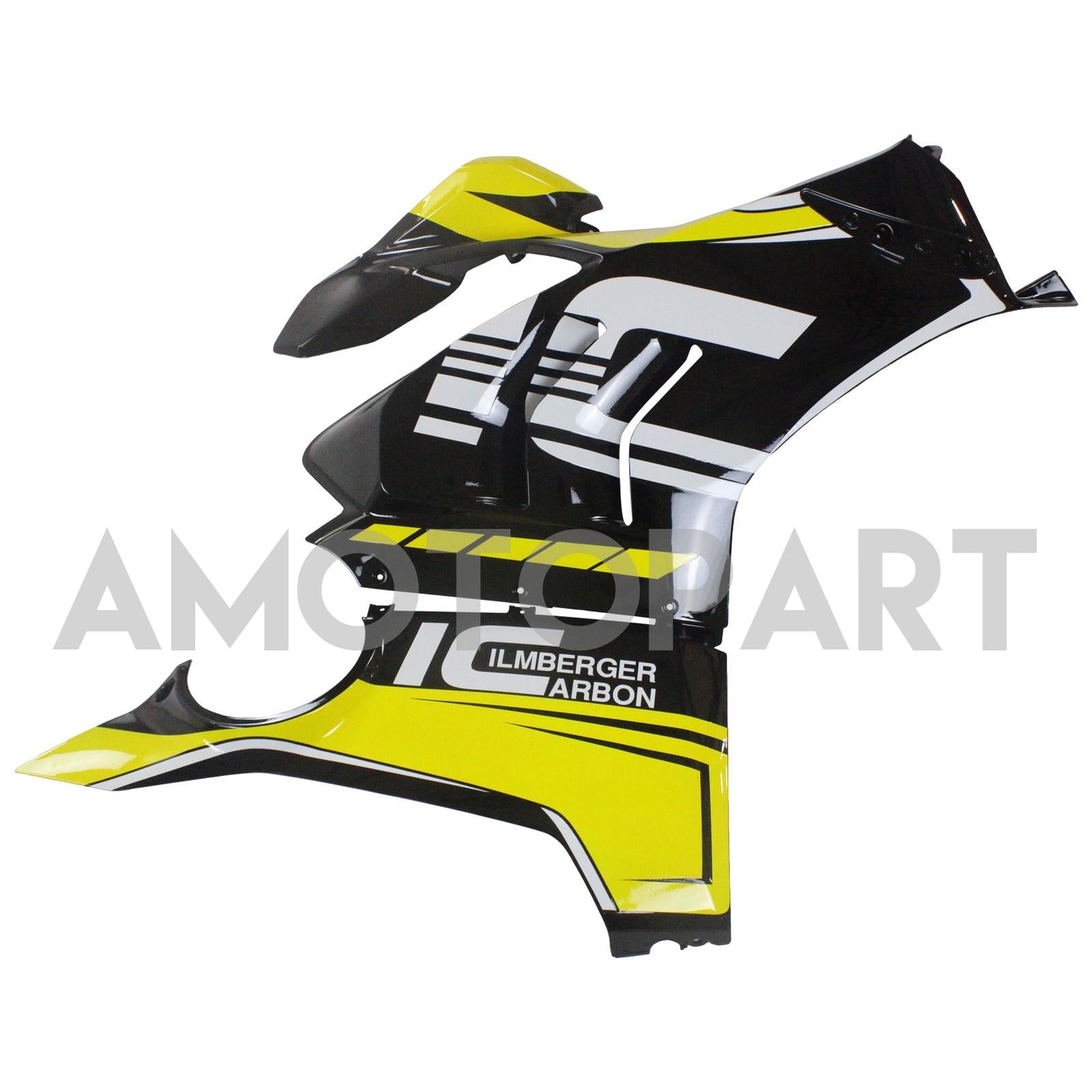 Amotopart Ducati 20-21 Panigale V4 V4S Schwarz&Gelbes Verkleidungsset