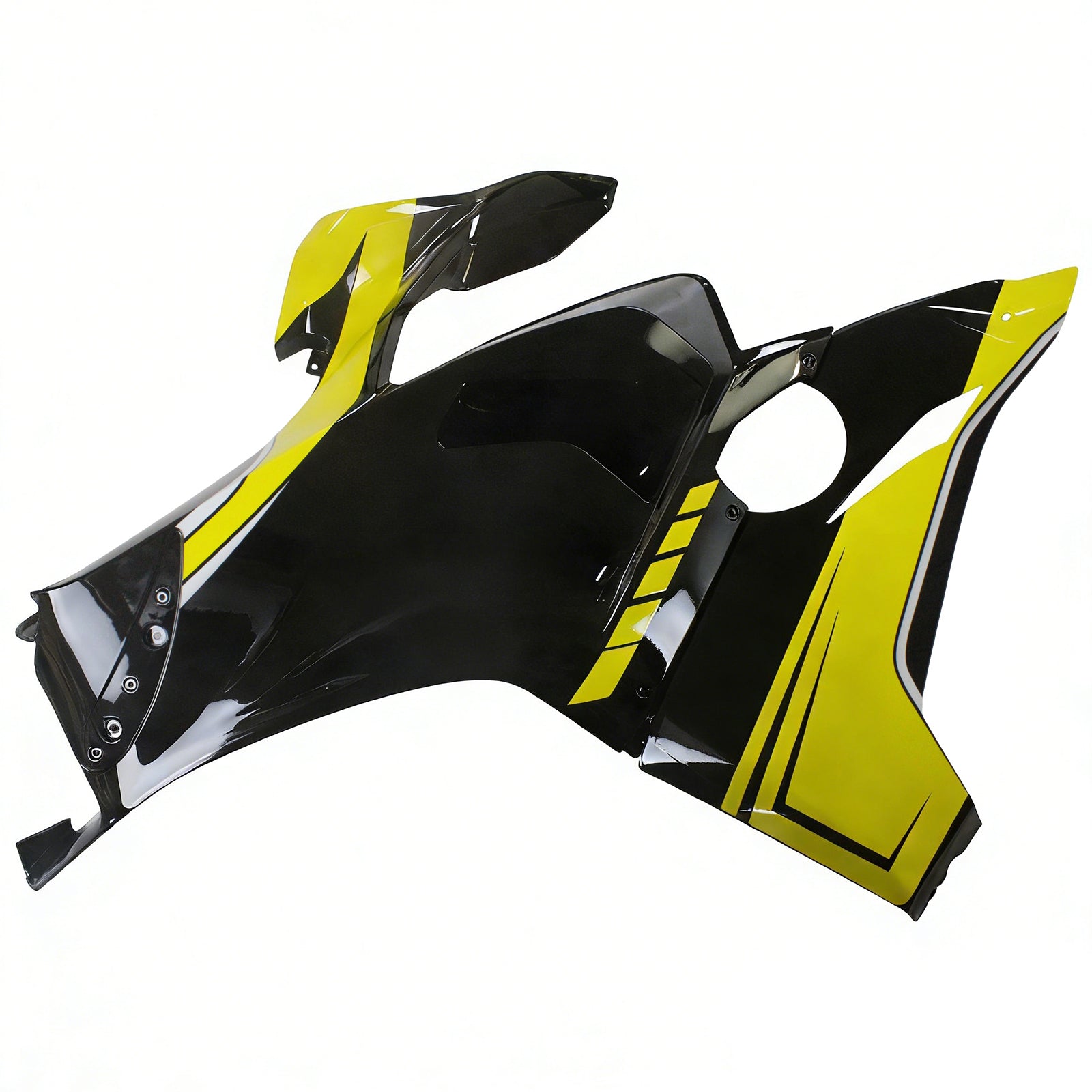 Amotopart Ducati 20-21 Panigale V4 V4S Black&Yellow Fairing Kit