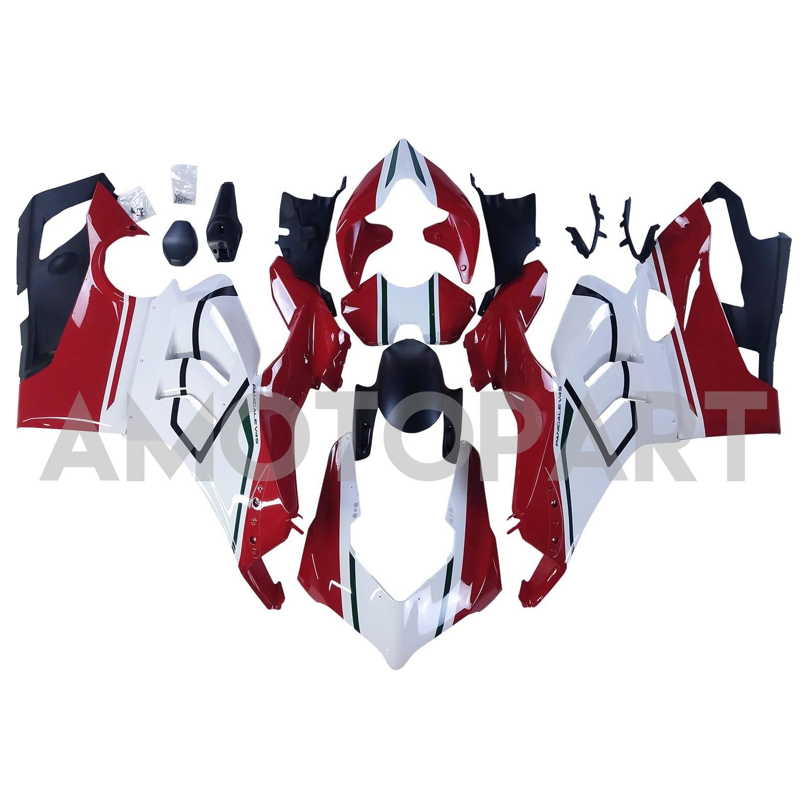 Amotopart Ducati 20-21 Panigale V4 V4S Red Style4 Fairing Kit