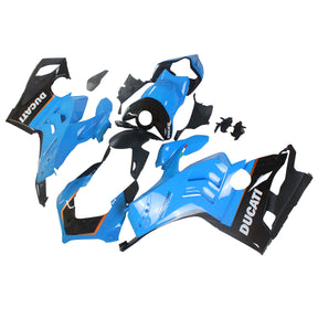 Amotopart Ducati Panigale 20-21 V4/V4S & 21-22 V4SP & 19-22 V4R Kit de carenado azul y naranja