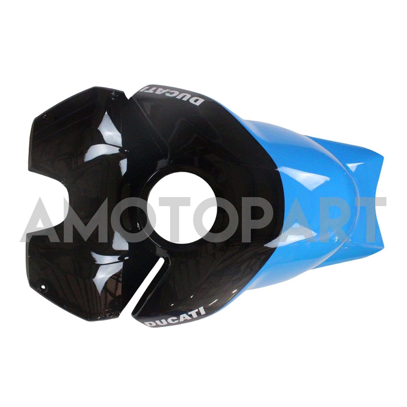Amotopart Ducati 20-21 Panigale V4 V4S Blau&Orangefarbenes Verkleidungskit