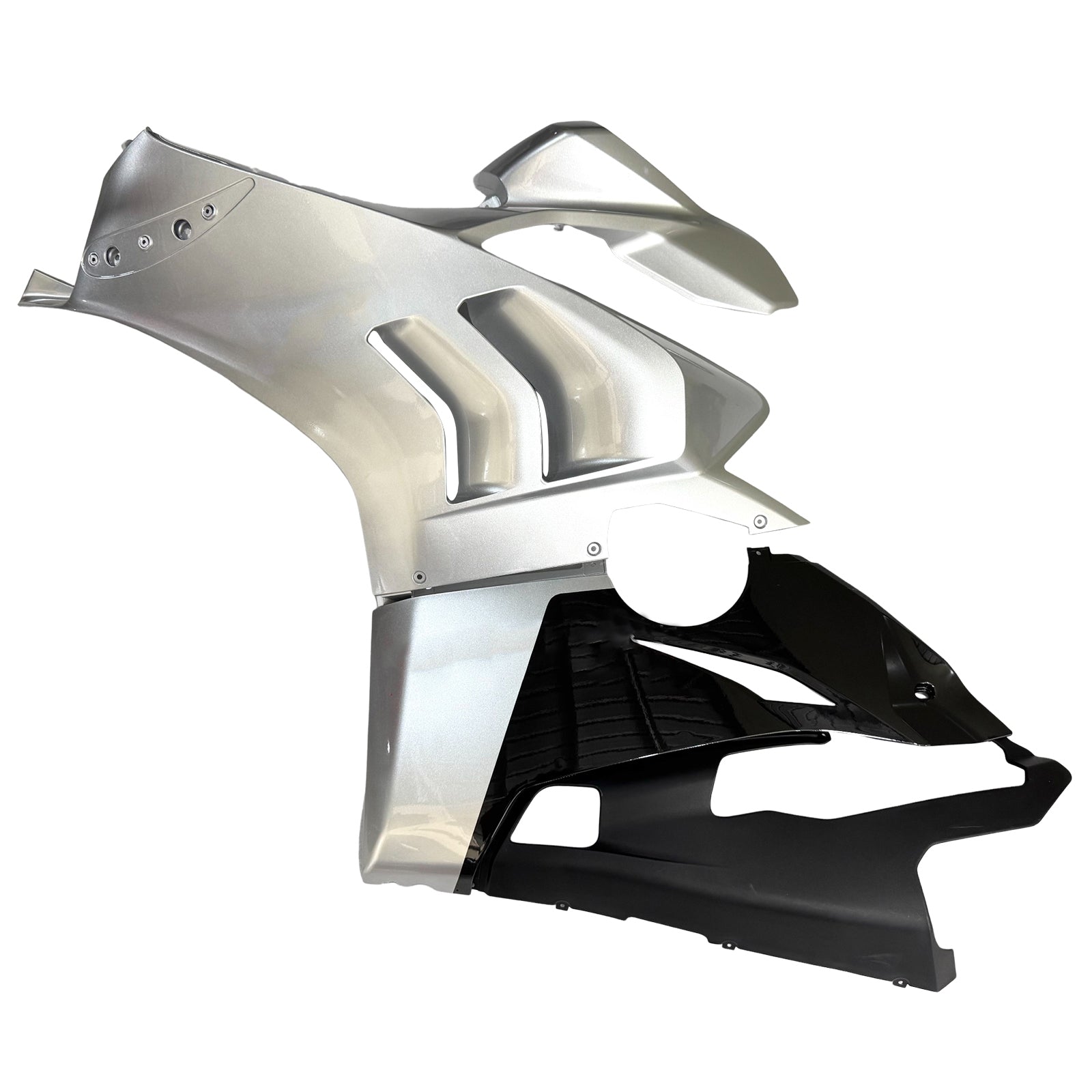 Amotopart Ducati 20-21 Panigale V4 V4s Srebrny biały zestaw owiewki