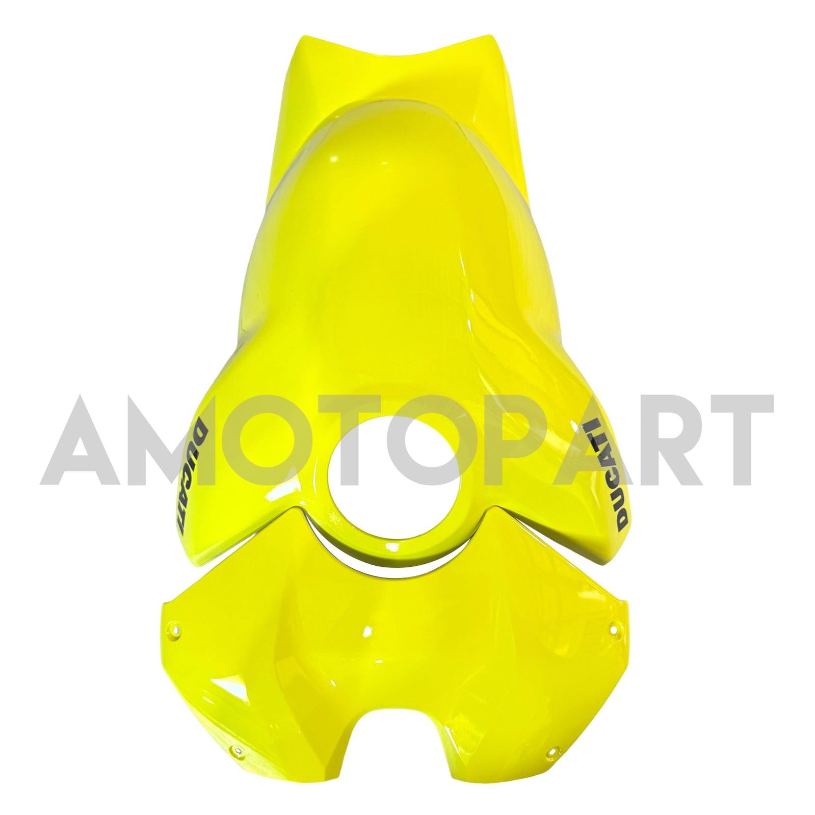 Amotopart Ducati Panigale 20-21 V4 V4S Black Light Yellow Fairing Kit