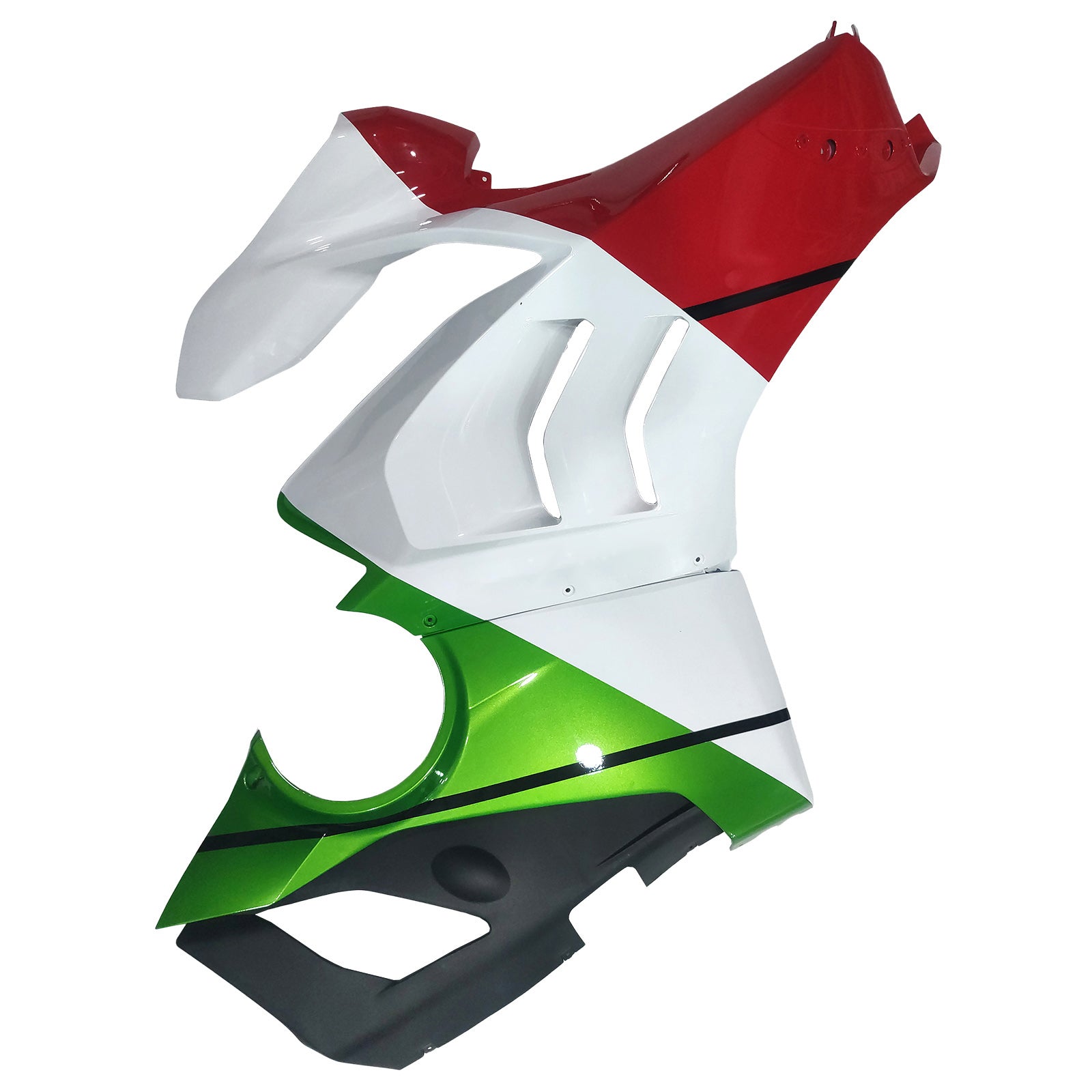 Amotopart Ducati 20-21 Panigale V4 V4S White Red & Green Fairing Kit