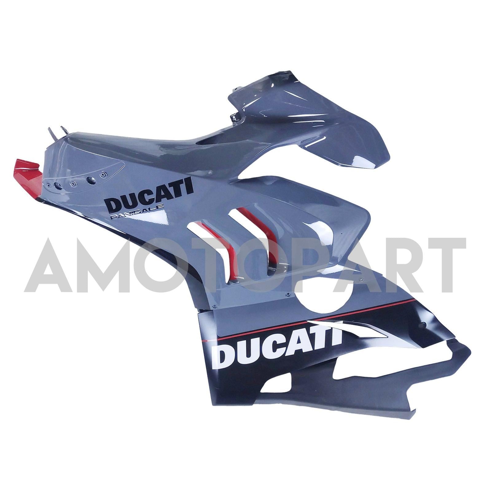 Amotopart Ducati 20-21 V4 V4 Kit de carenado negro brillante