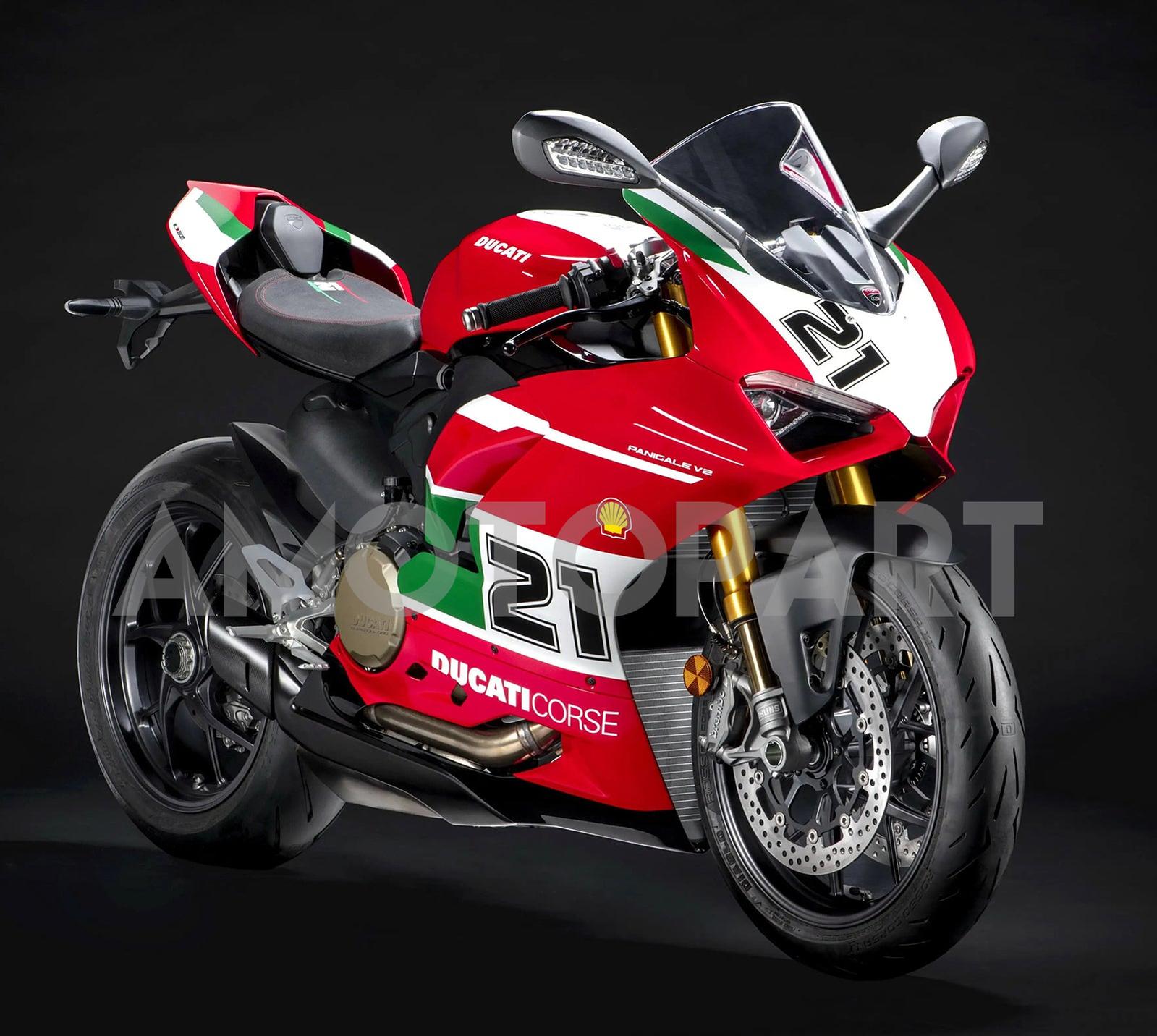 Amotopart Ducati 2020-2024 Panigale V2 Red White Fairing Kit