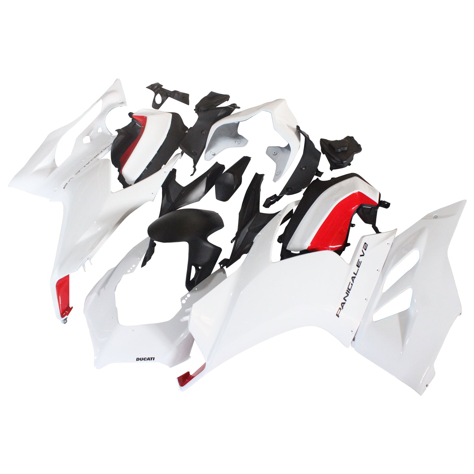 Amotopart Ducati 2020-2024 Panigale V2 White Fairing Kit