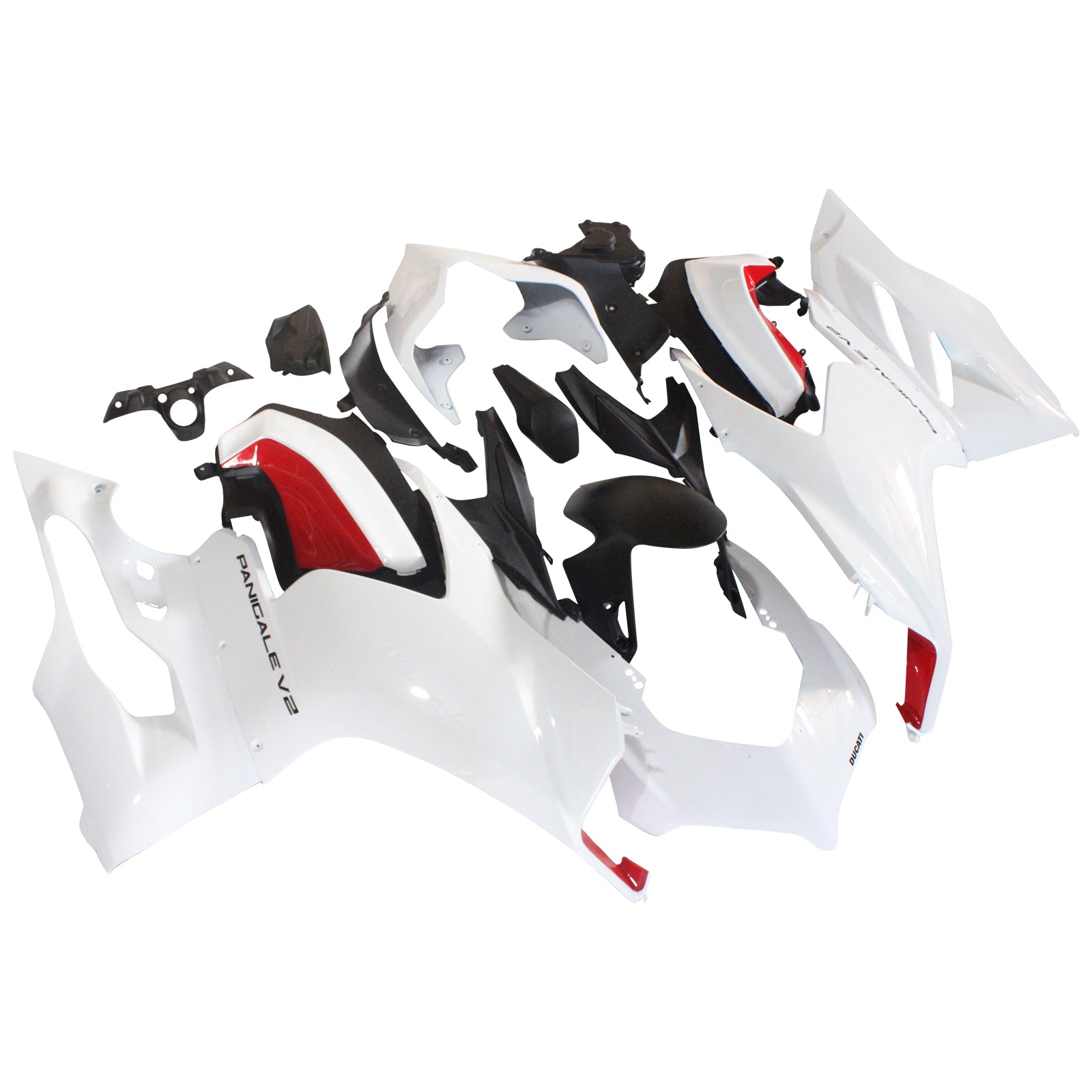 Amotopart Ducati 2020-2024 Panigale V2 White Fairing Kit