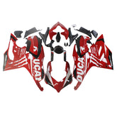 Amotopart 2020-2024 Ducati Panigale V2 Red with White Logo Fairing Kit