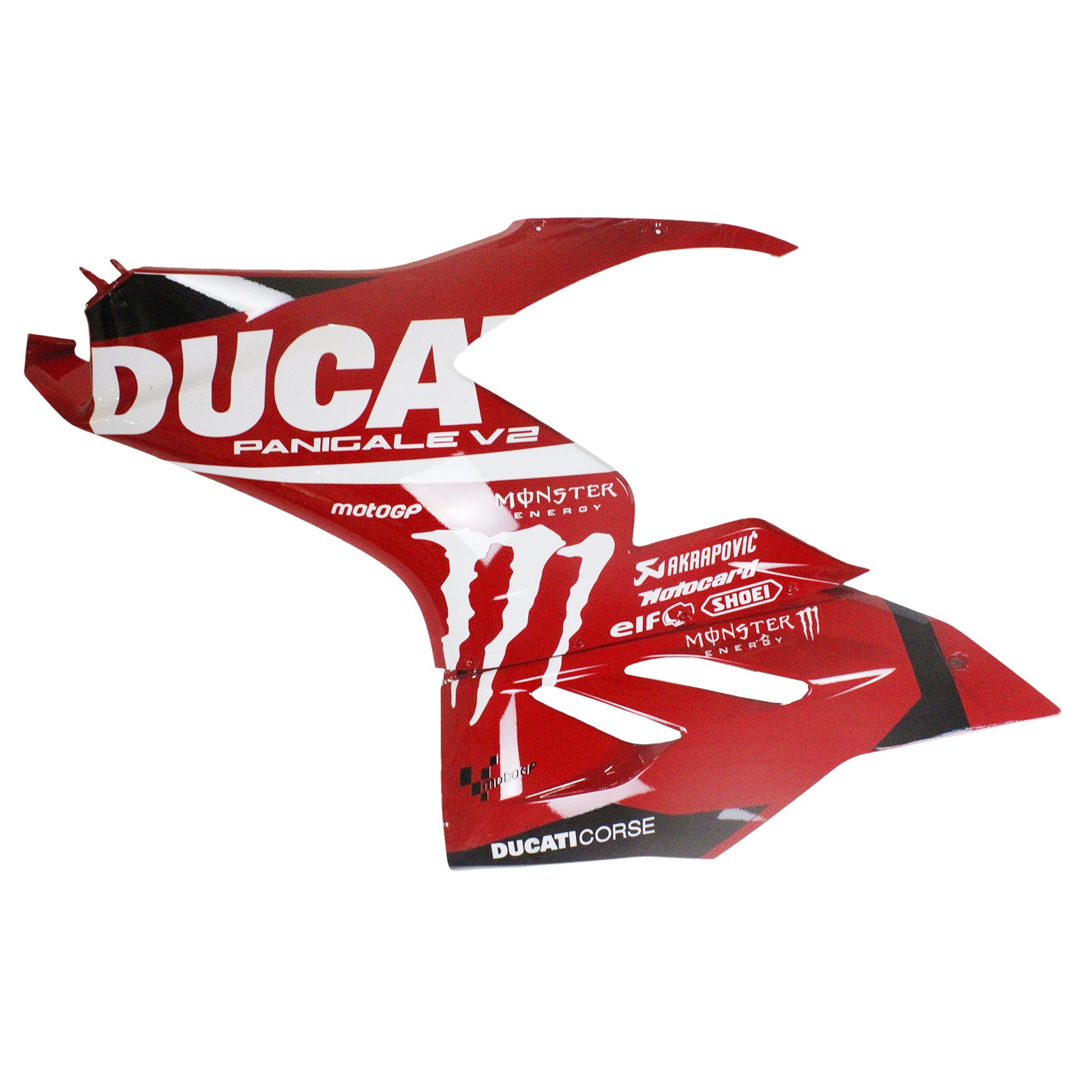 Kit carena Amotopart 2020-2024 Ducati Panigale V2 rosso con logo bianco