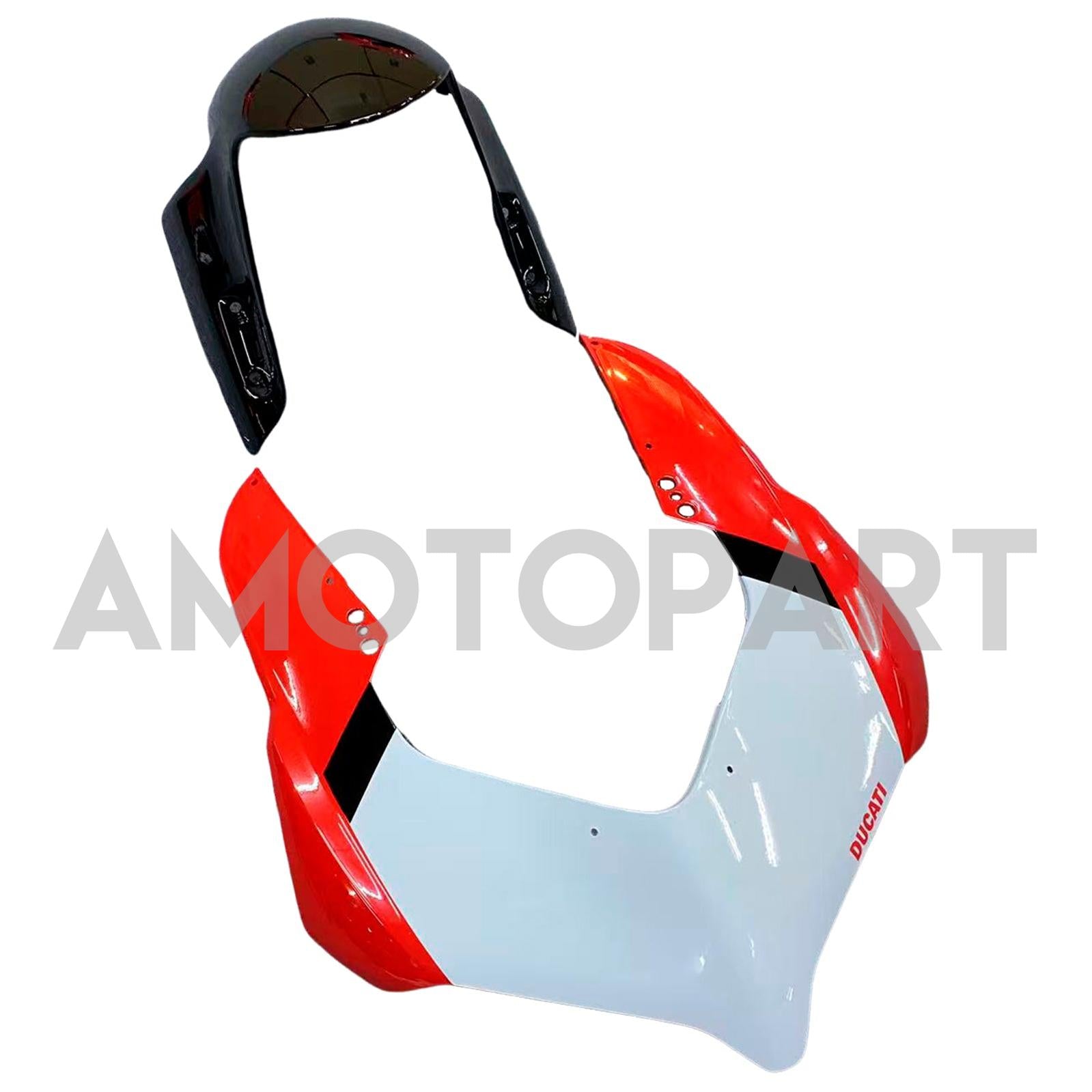 Amotopart 2020-2024 Ducati V2 blank rød svart hvit fairing kit