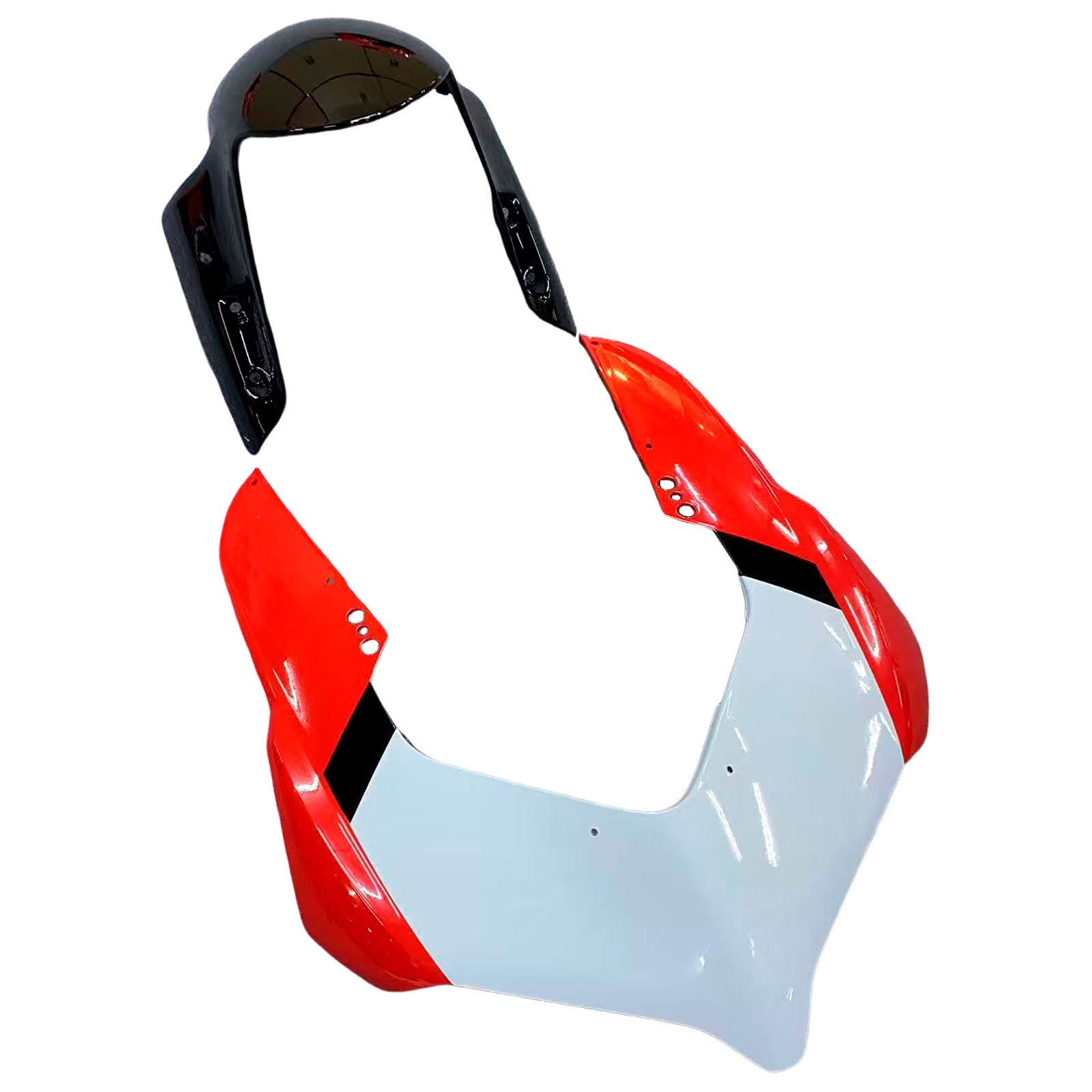 Amotopart 2020-2024 Ducati V2 Glossy Red Black White Fairing Kit