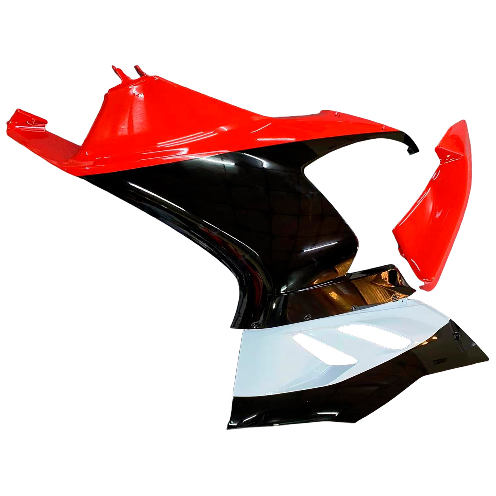 Amotopart 2020-2024 Ducati V2 Glossy Red Black White Fairing Kit