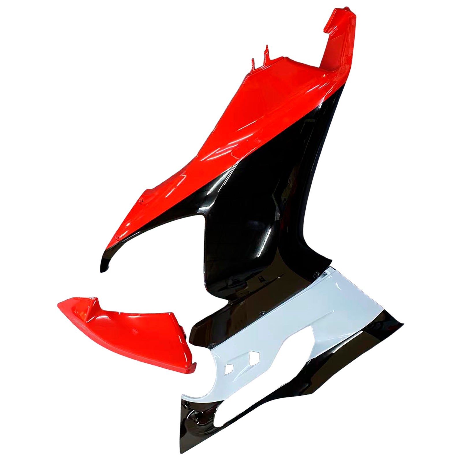 Amotopart 2020-2024 Ducati V2 Glossy Red Black White Fairing Kit