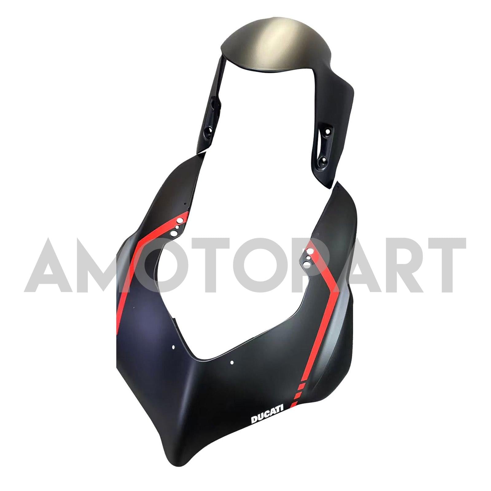 Amotopart 2020-2024 Ducati V2 Matte Black Silver Fairing Kit