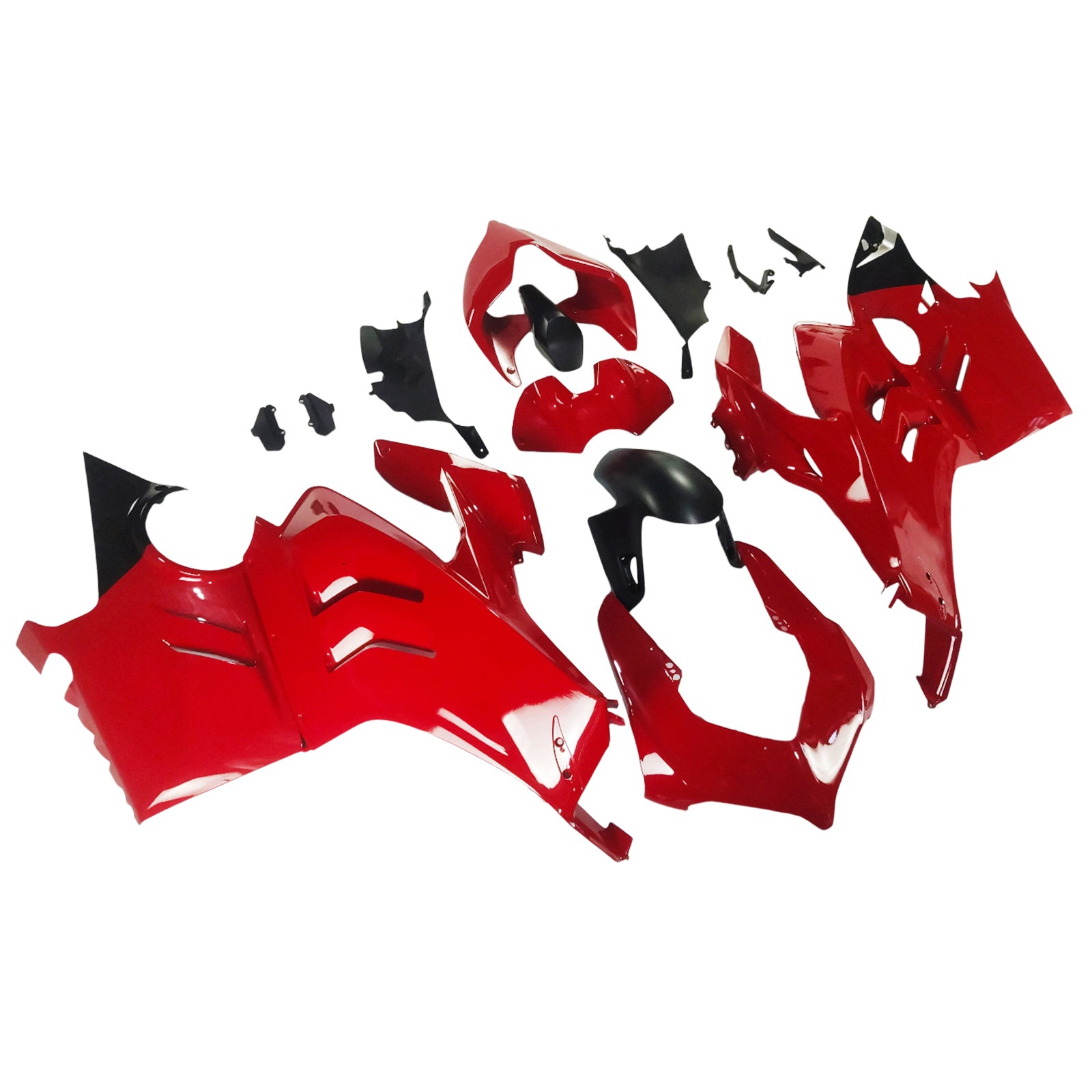 Amotopart Ducati 22-24 Panigale V4 V4S Black Red Fairing Kit