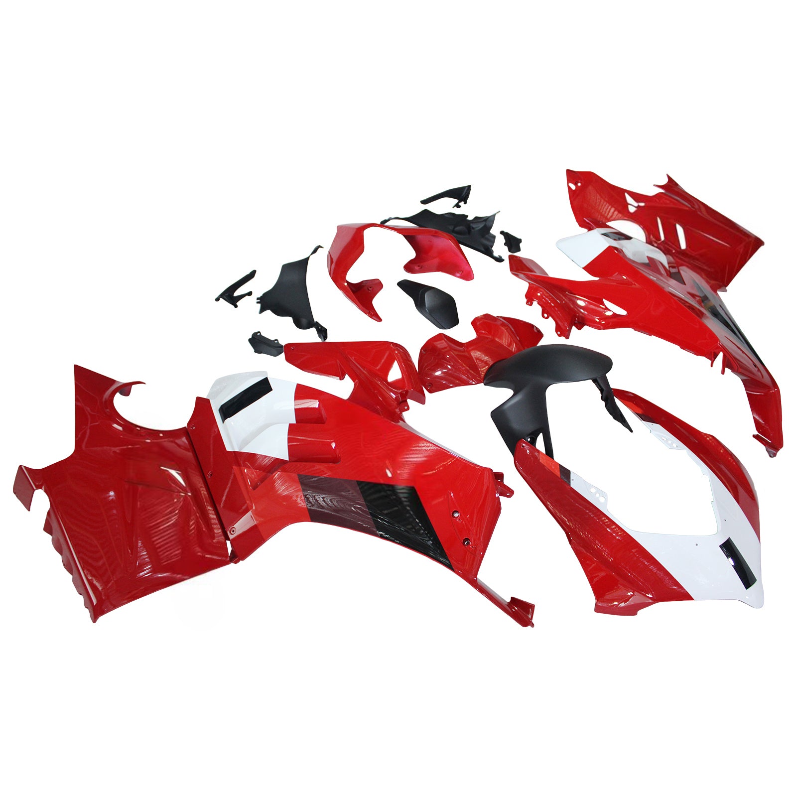 Amotopart Ducati 22-24 Panigale V4 V4S Black White Red Fairing Kit