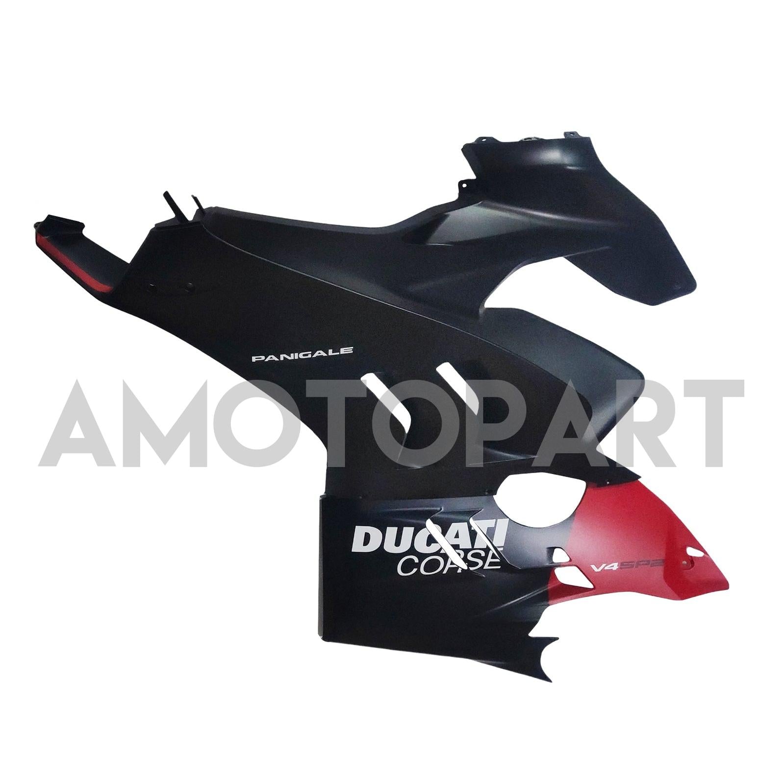 Amotopart Ducati 22-24 Panigale V4 V4S y 23-24 Panigale V4SP V4R Kit de carenado negro rojo blanco