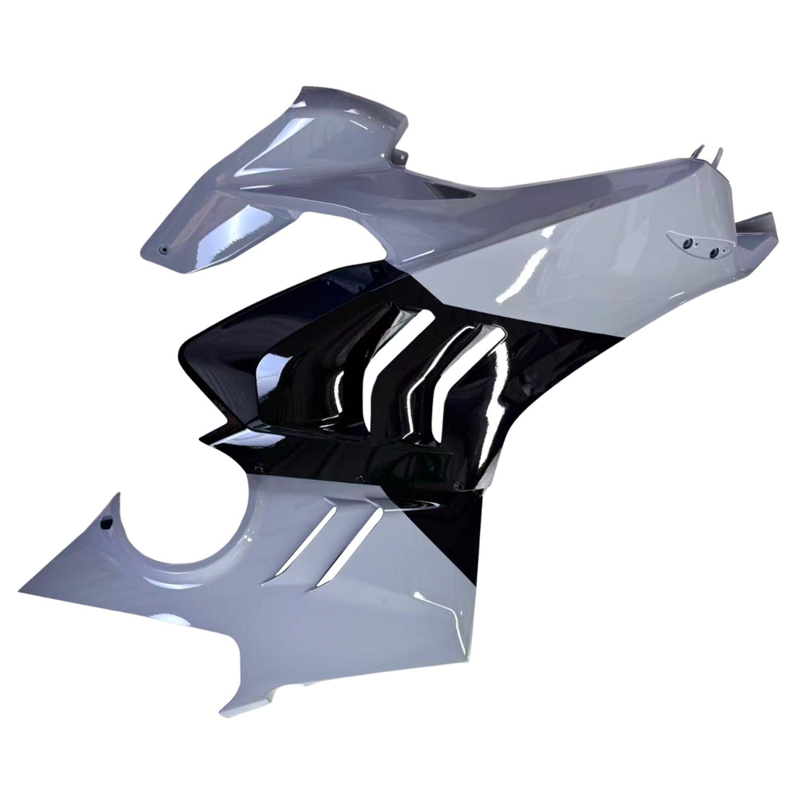 Amotopart Ducati 22-24 Panigale V4 V4S Black Light Grey Fairing Kit