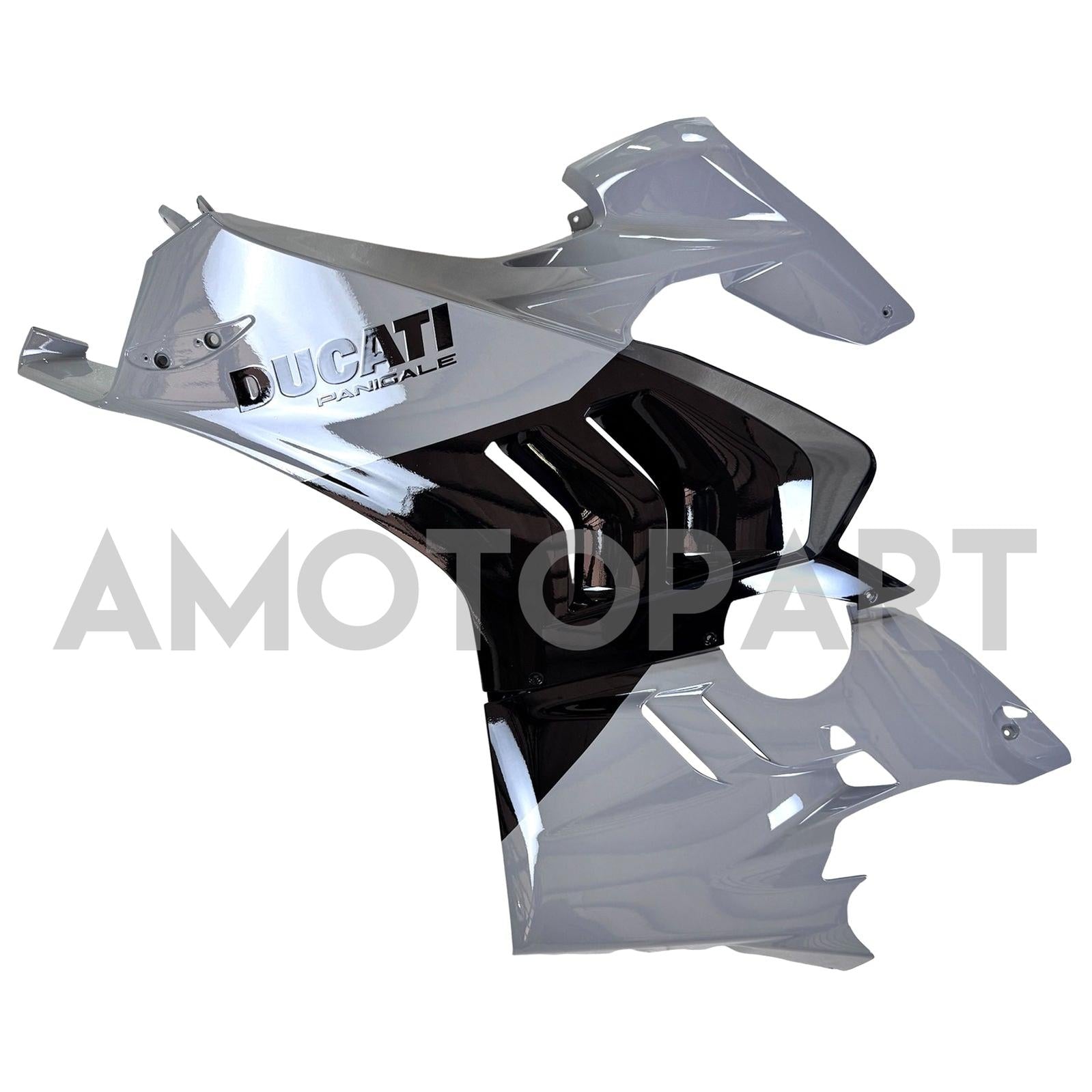 Amotopart Ducati 22-24 Panigale V4 V4S Black Light Grey Fairing Kit