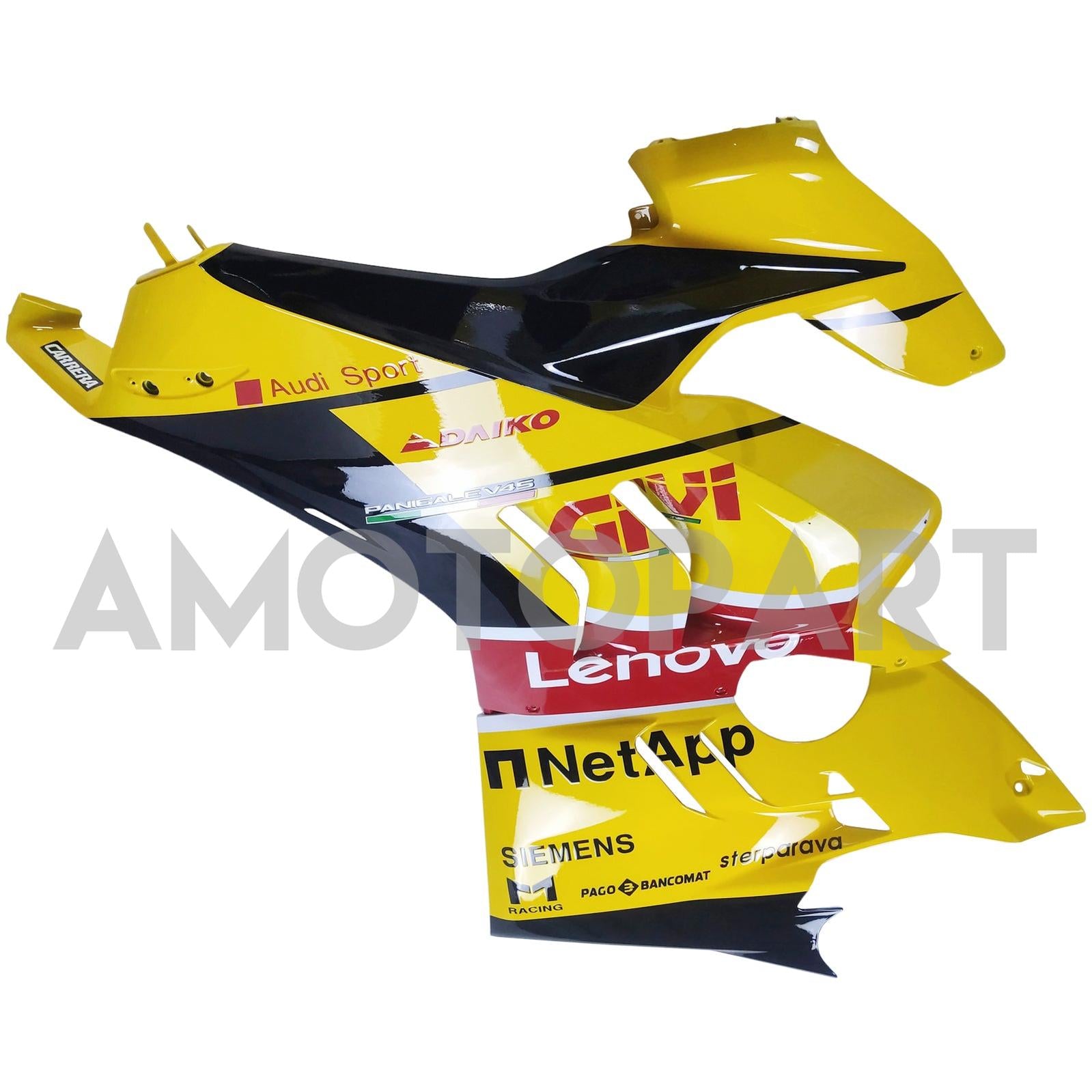 Amotopart Ducati 22-24 Panigale V4 V4S Black Yellow Red Fairing Kit