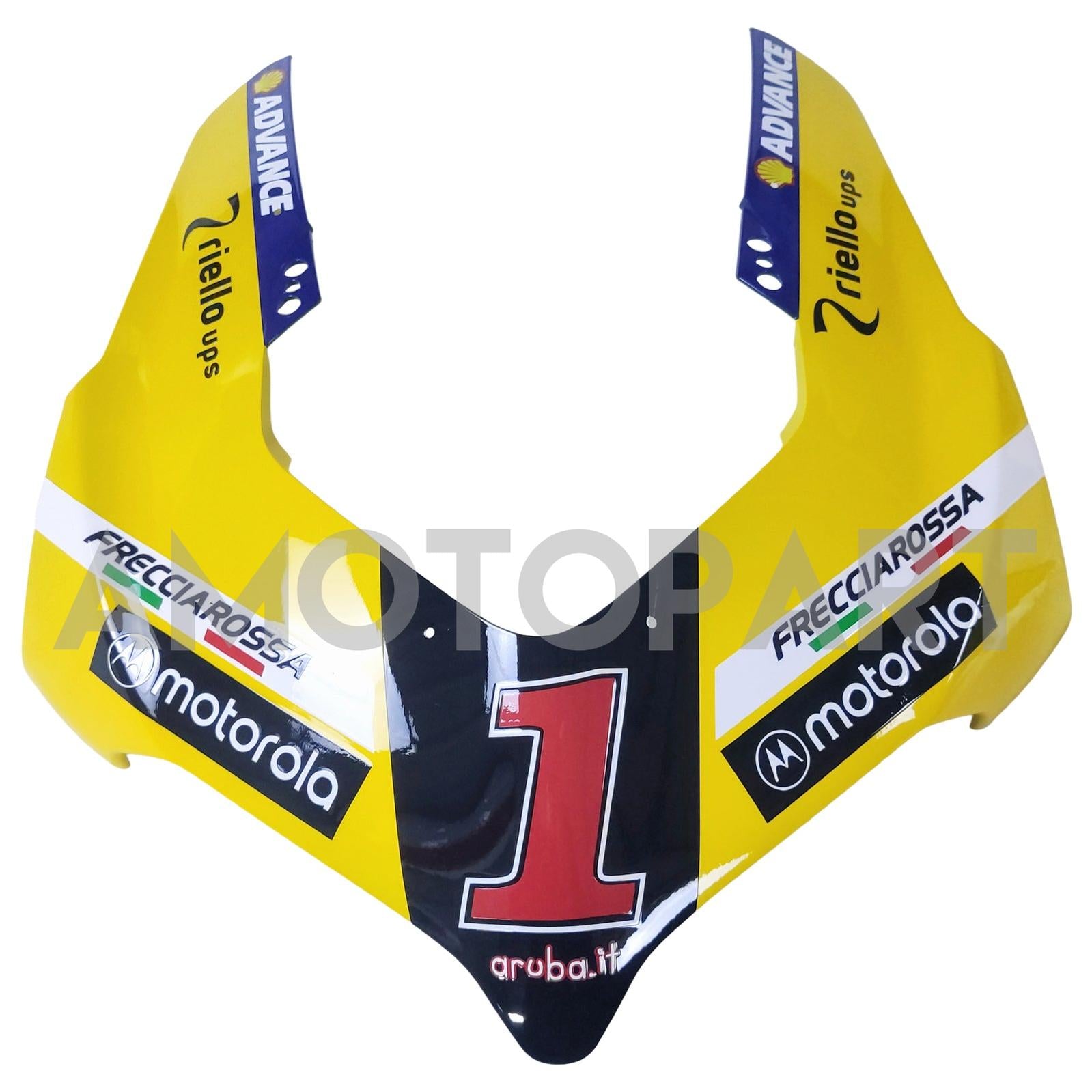 Amotopart Ducati 22-24 Panigale V4 V4S Black Yellow Red Fairing Kit