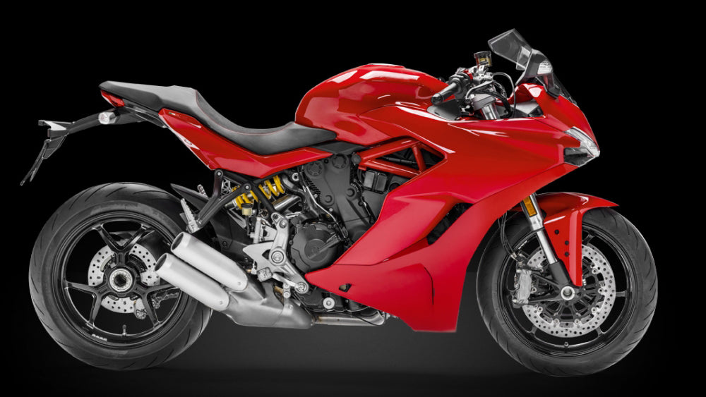 Amotopart 2017-2022 Ducati Supersport 939 / 939S Black Red Fairing Kit