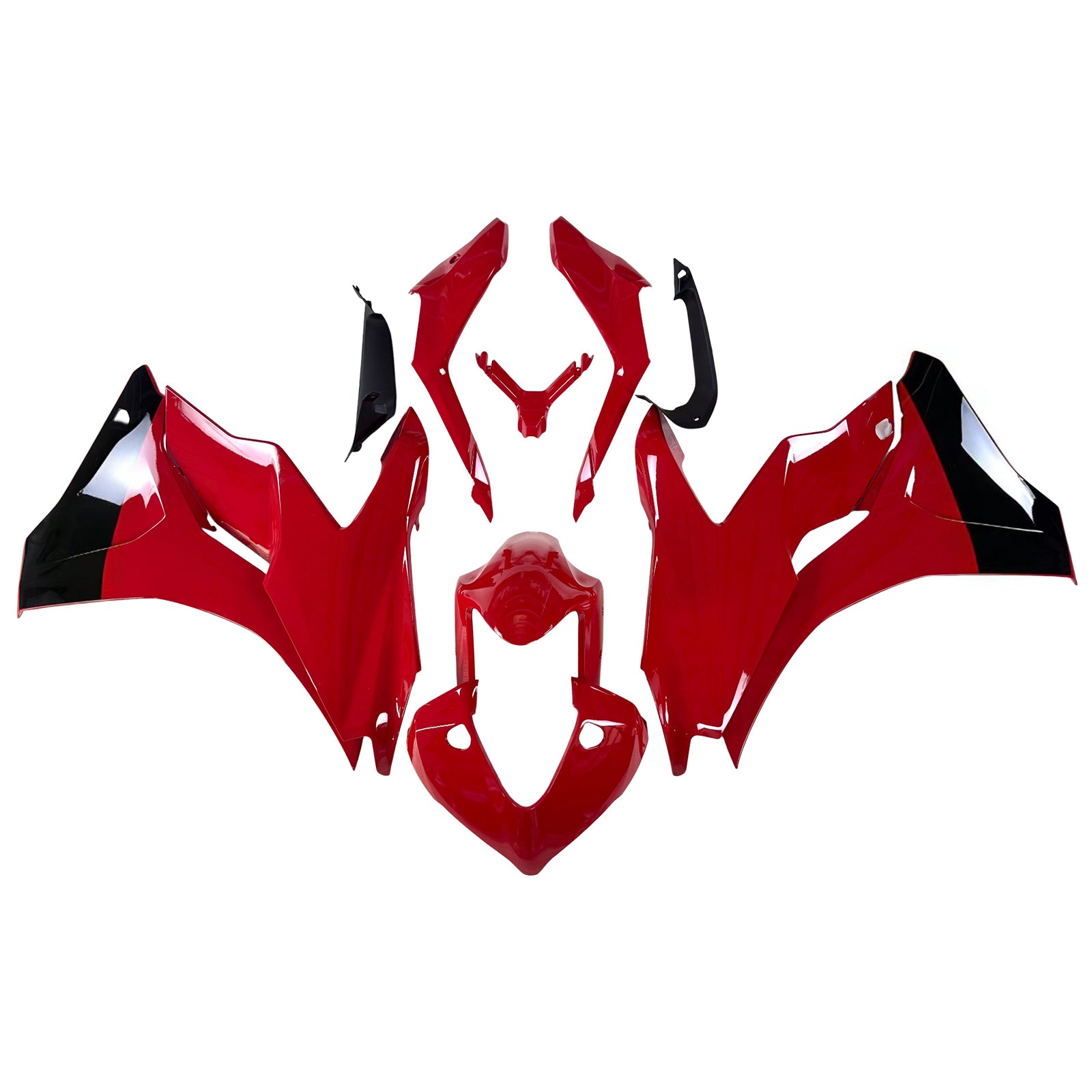 Amotopart 2017-2022 Ducati SuperSport 939 / 939S Red Black Fairing Kit