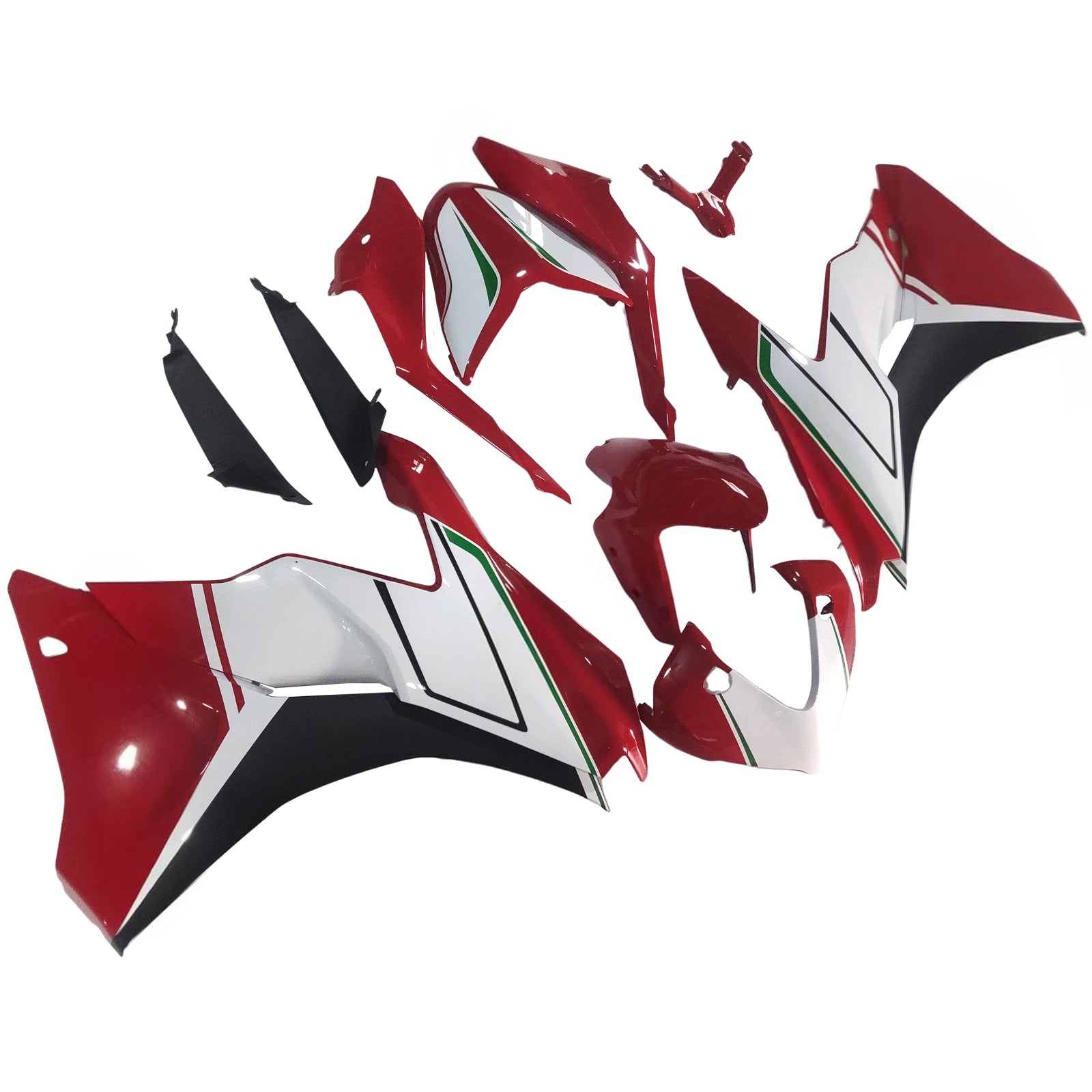 Amotopart 2017-2022 Kit carena Ducati Supersport 939 / 939S Bianco Rosso