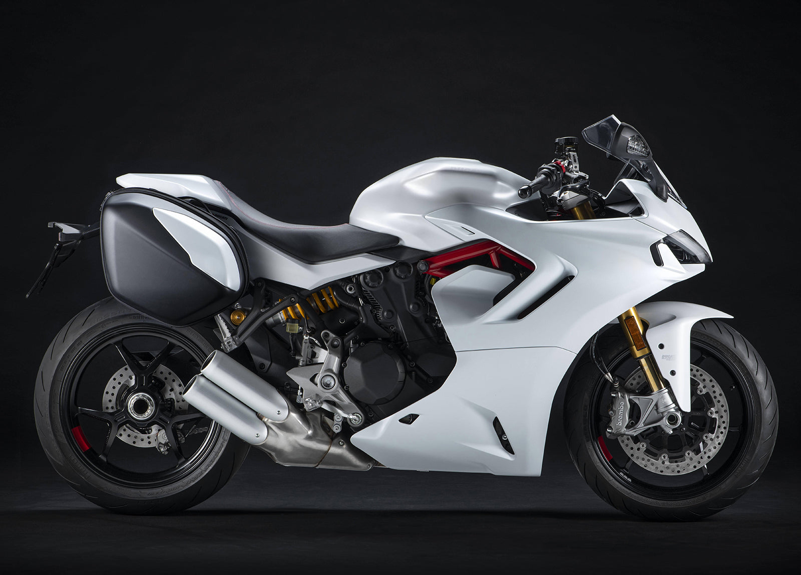Amotopart 2021-2024 DUCATI SUPERSPORT 950 / 950S Glanzende witte kuipkit
