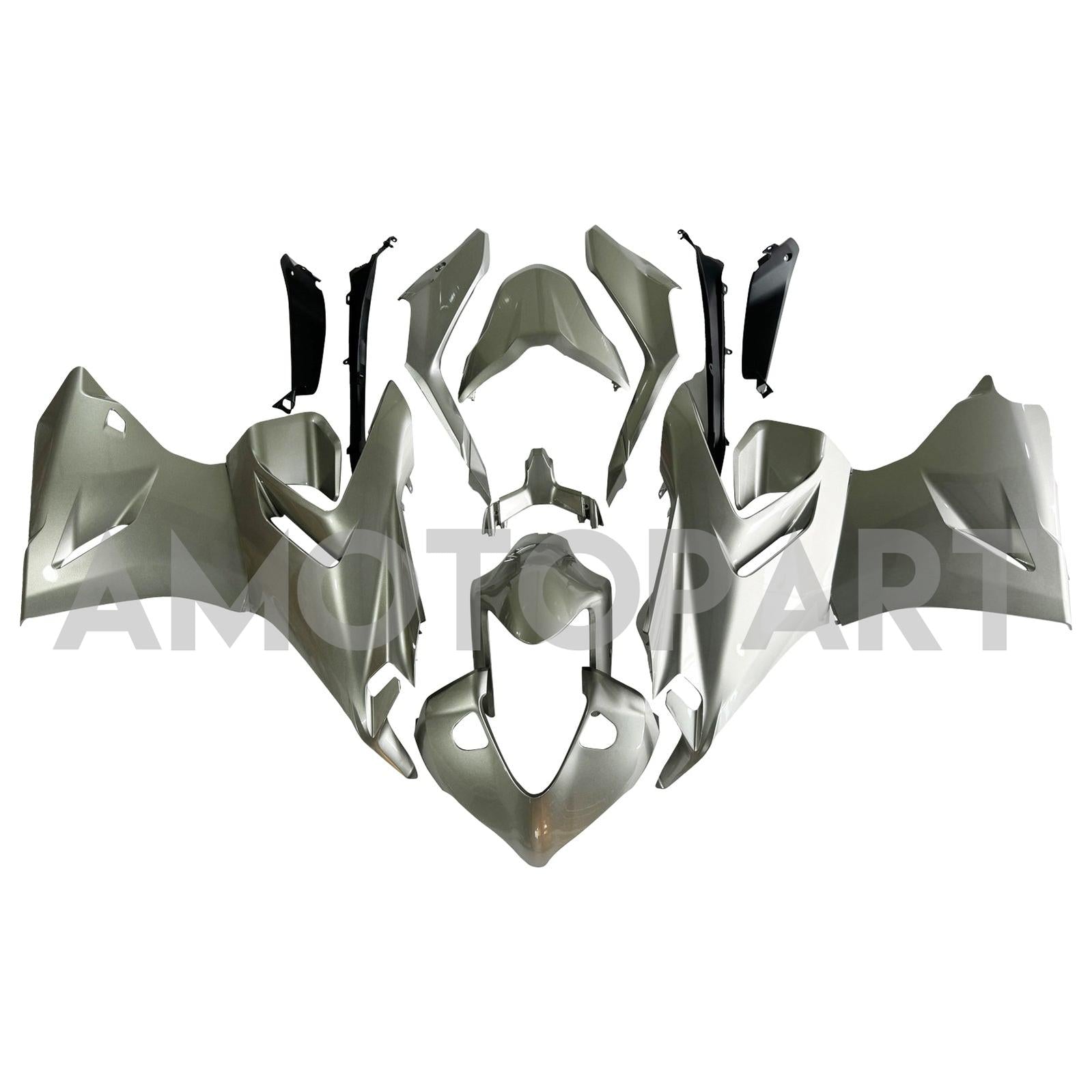 Amotopart 2021-2024 Ducati Supersport 950 / 950S White Silver Titanium Fairing Kit