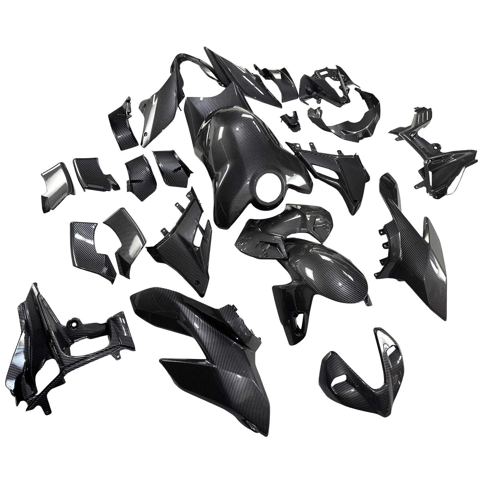 Amotopart 2020-2023 Ducati Street Fighter V4 Carbon Fiber Pattern Fairing Kit